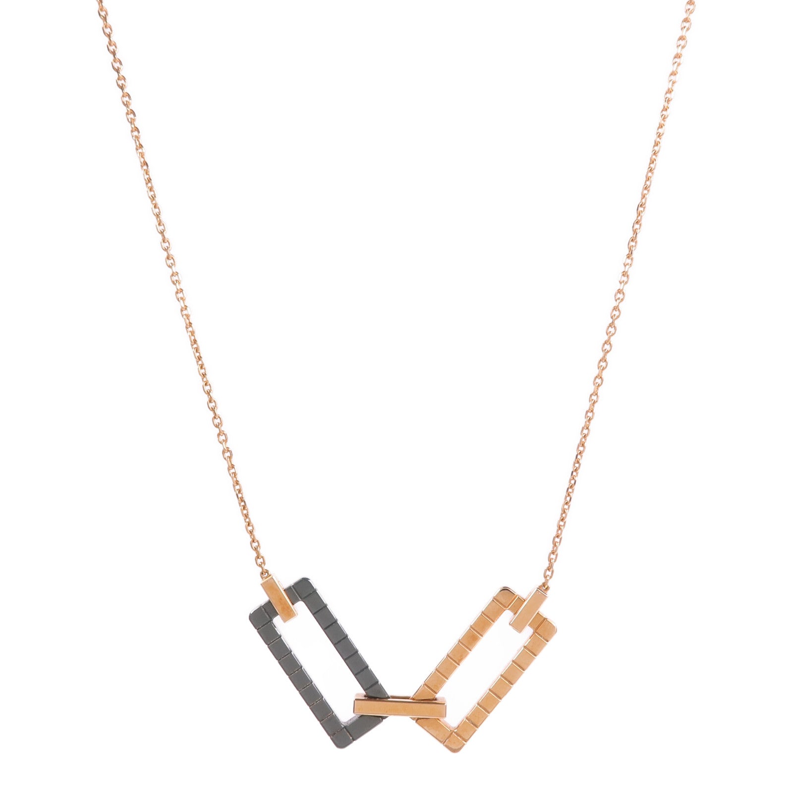 Chopard 【激減優惠】18K玫瑰金/陶瓷Ice Cube Pendant項鍊