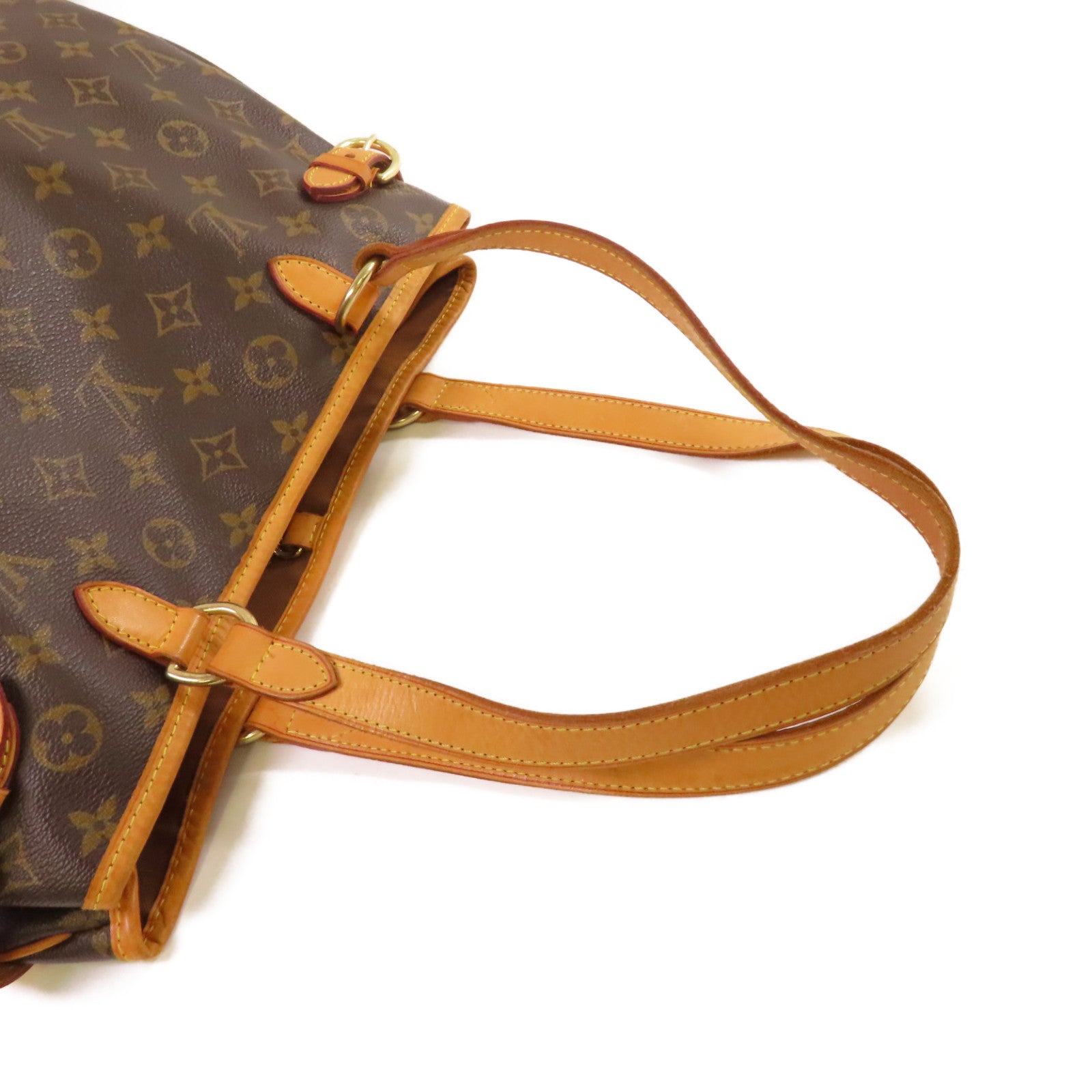 LOUIS VUITTON Monogram Batignolles Horizontal Shoulder Bag金扣肩背袋啡色