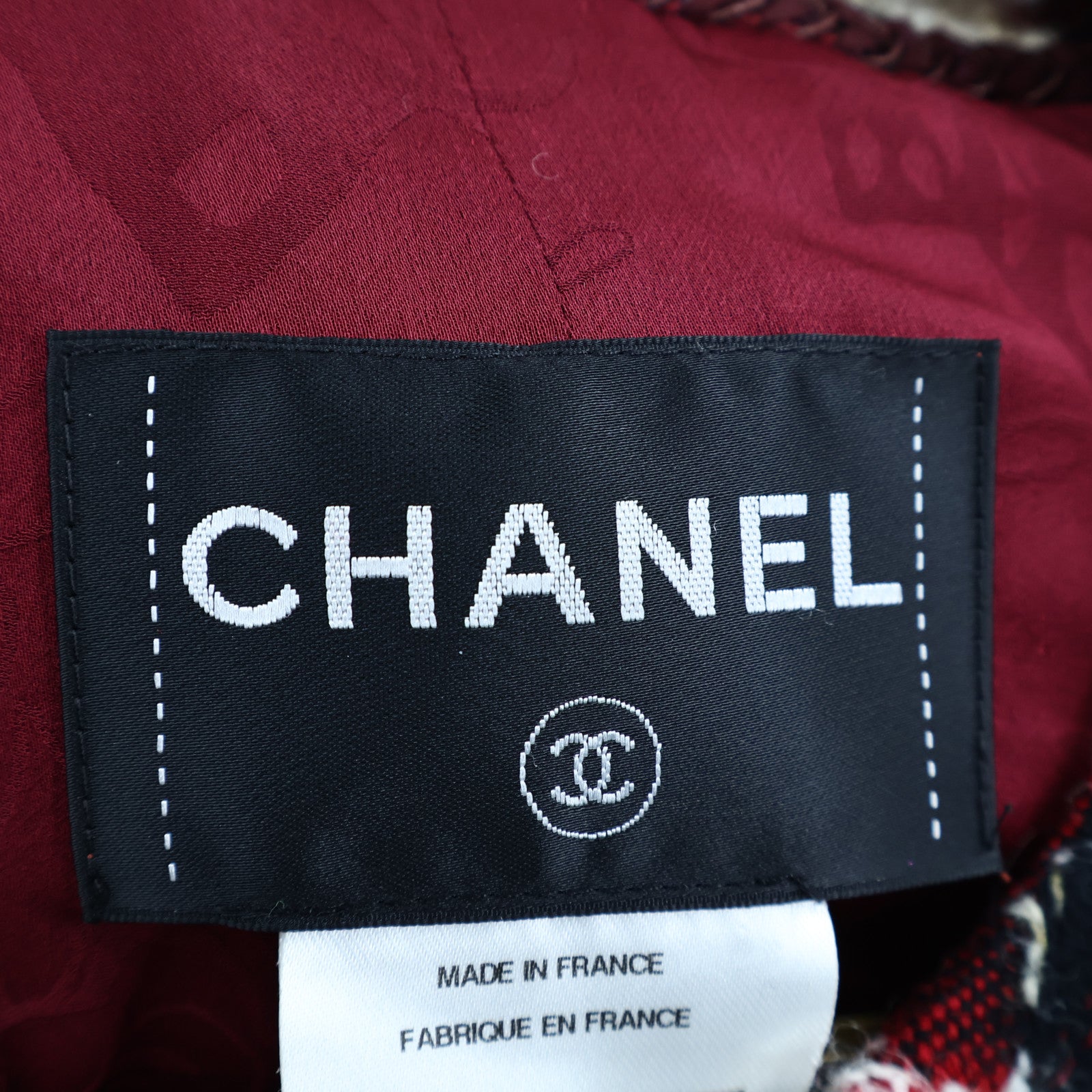 CHANEL Wool/Rayon Collarless Jacket外套