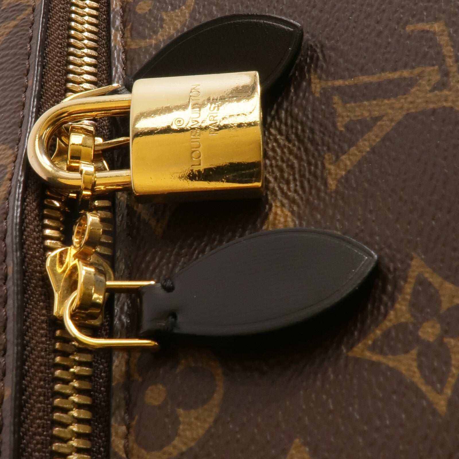 LOUIS VUITTON Monogram/Monogram Reverse Vanity PM手挽肩背兩用袋棕色