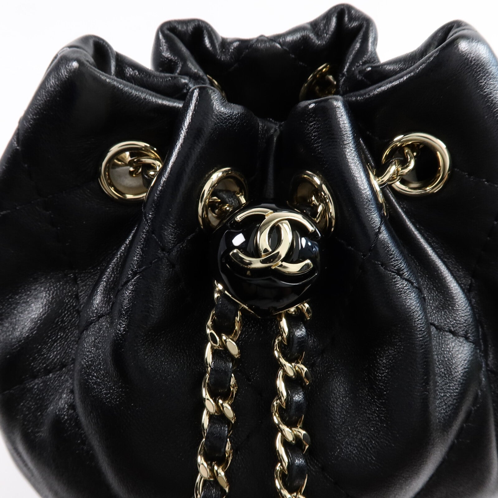 CHANEL 牛皮皮革Backpack鏈帶背包