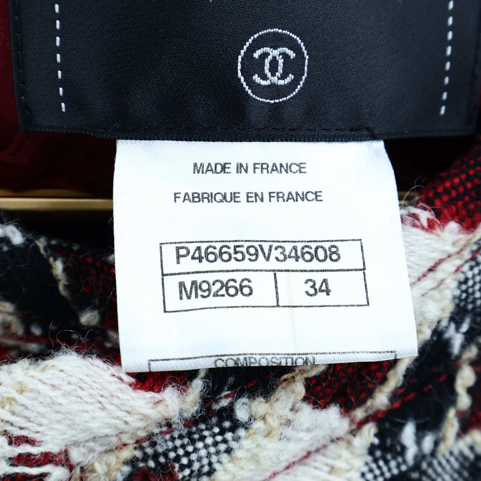 CHANEL Wool/Rayon Collarless Jacket外套