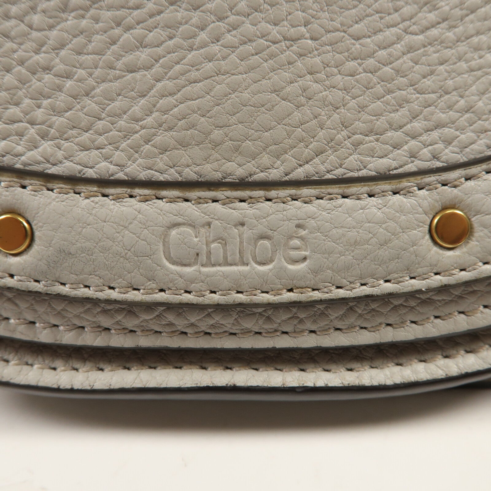 Chloe 牛皮皮革Nile Bag金扣肩背袋