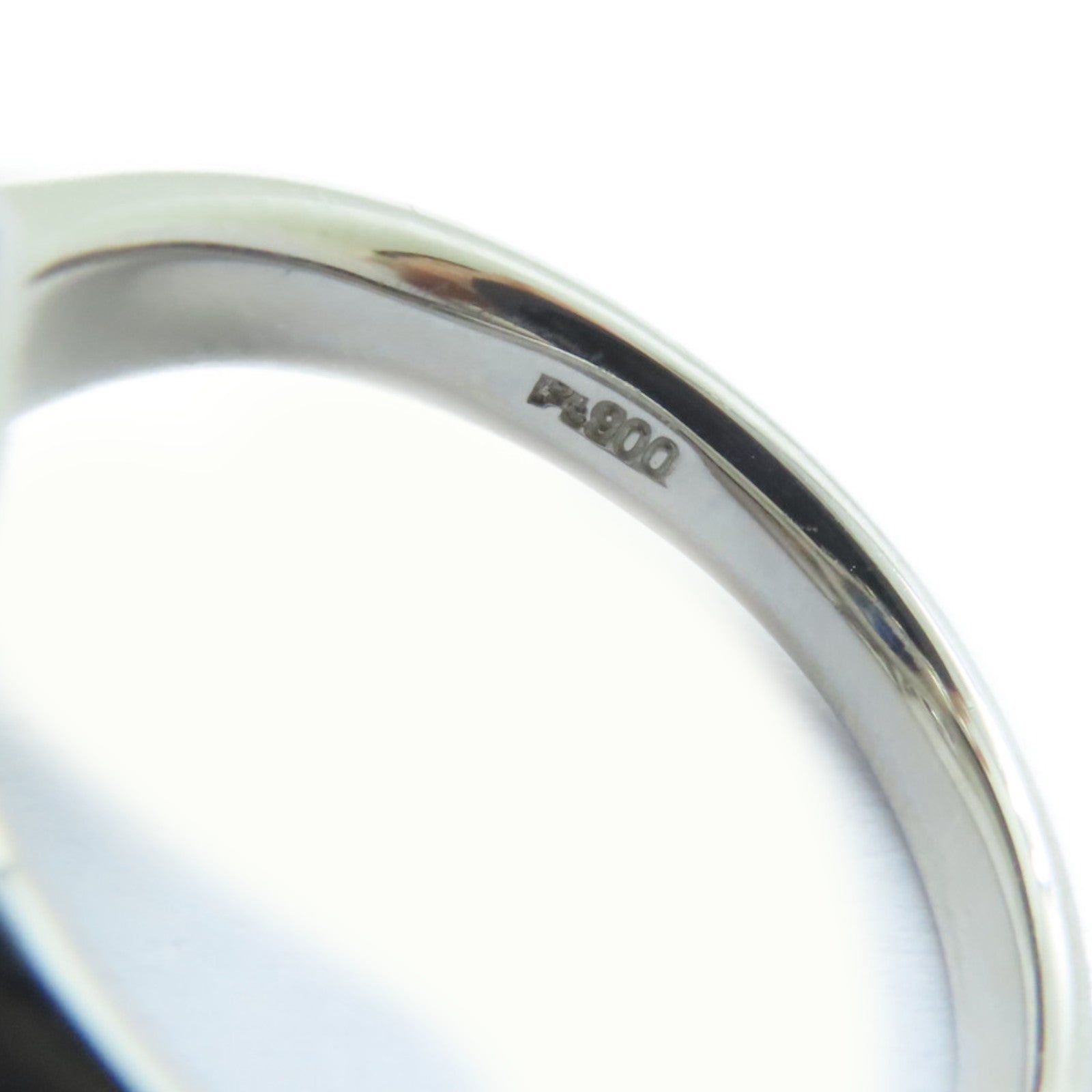 JEWELRY PT900鉑金Sapphire Ring 4.465ct藍寶石/2.22ct鑚石戒指US#5.75