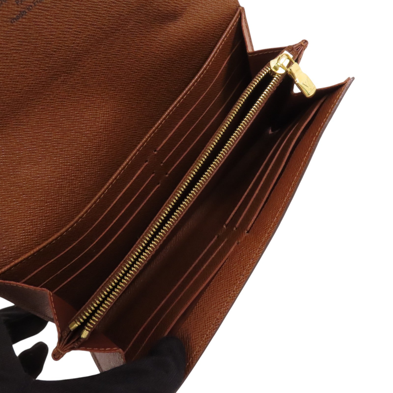 LOUIS VUITTON Monogram Sarah金扣長錢包
