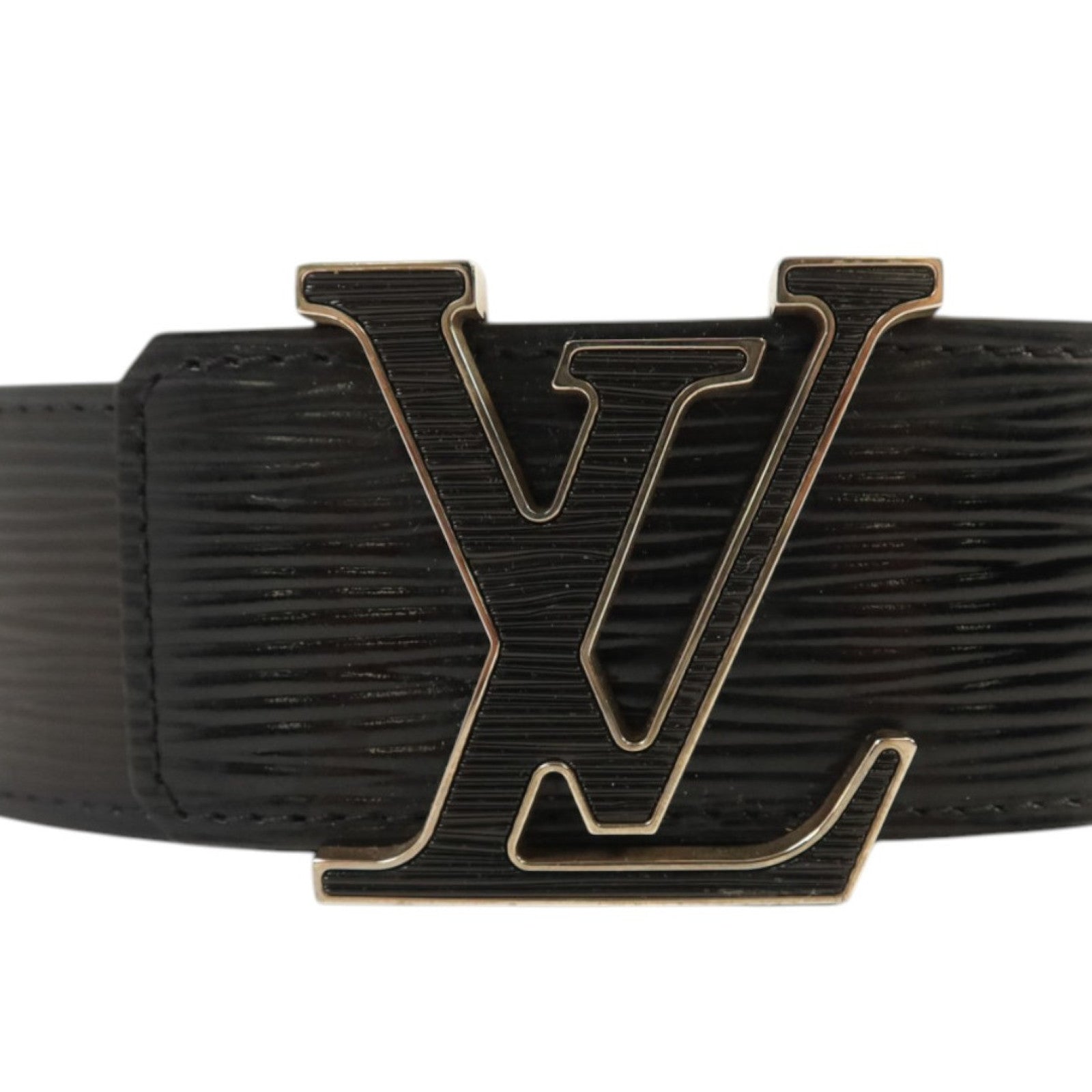 LOUIS VUITTON Epi Initials Belt 85cm銀扣皮帶