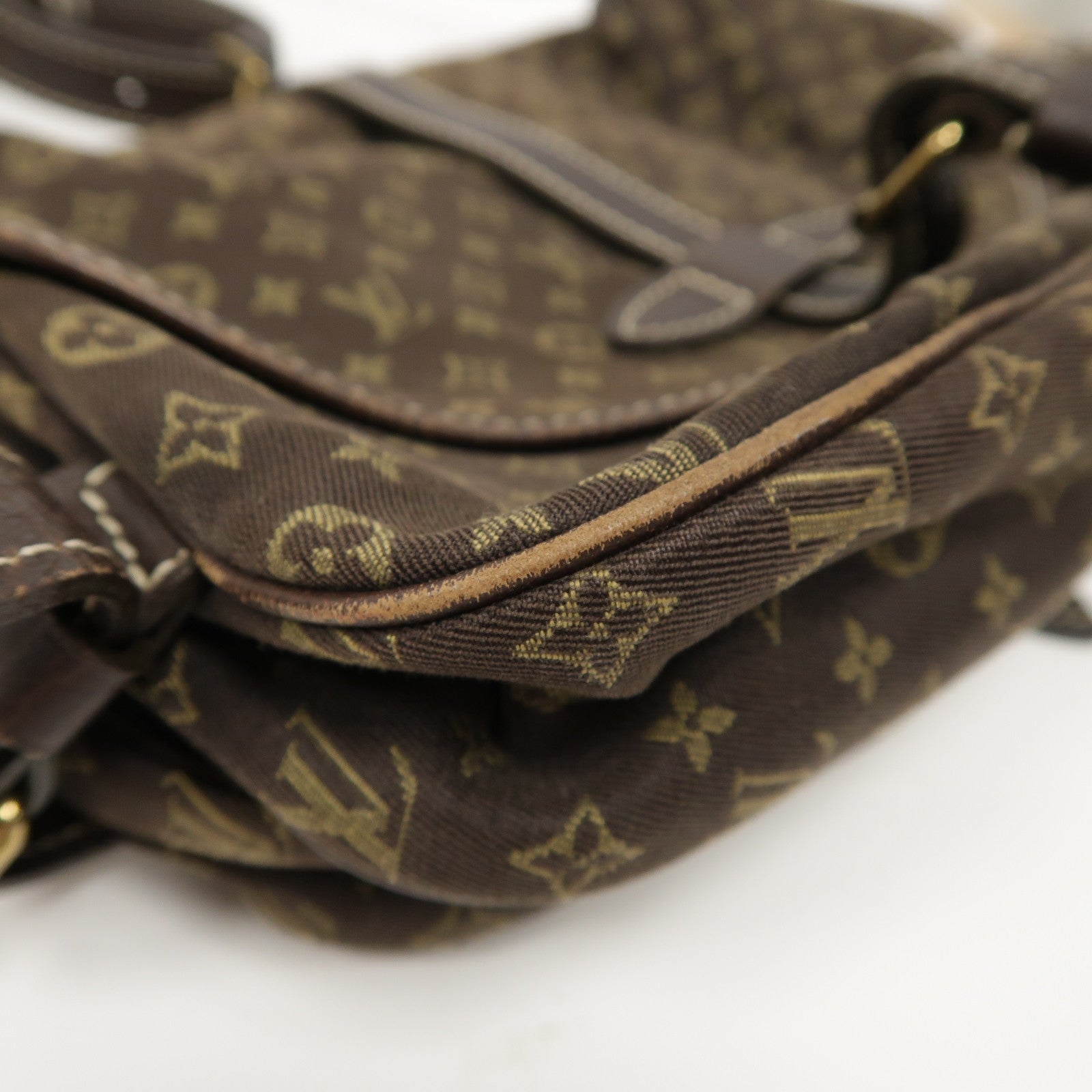 LOUIS VUITTON Monogram Mini Saumur 30金扣肩背袋棕色