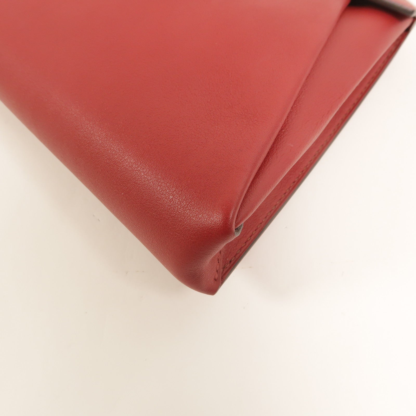 HERMES Swift/Tadelakt皮革Tutti Frutti Clutch手拿包RougeGrenat/RougeVif