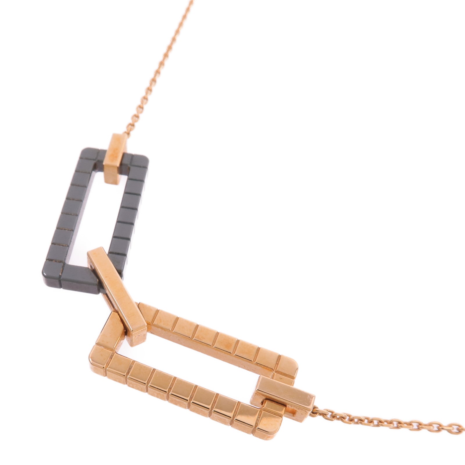 Chopard 【激減優惠】18K玫瑰金/陶瓷Ice Cube Pendant項鍊