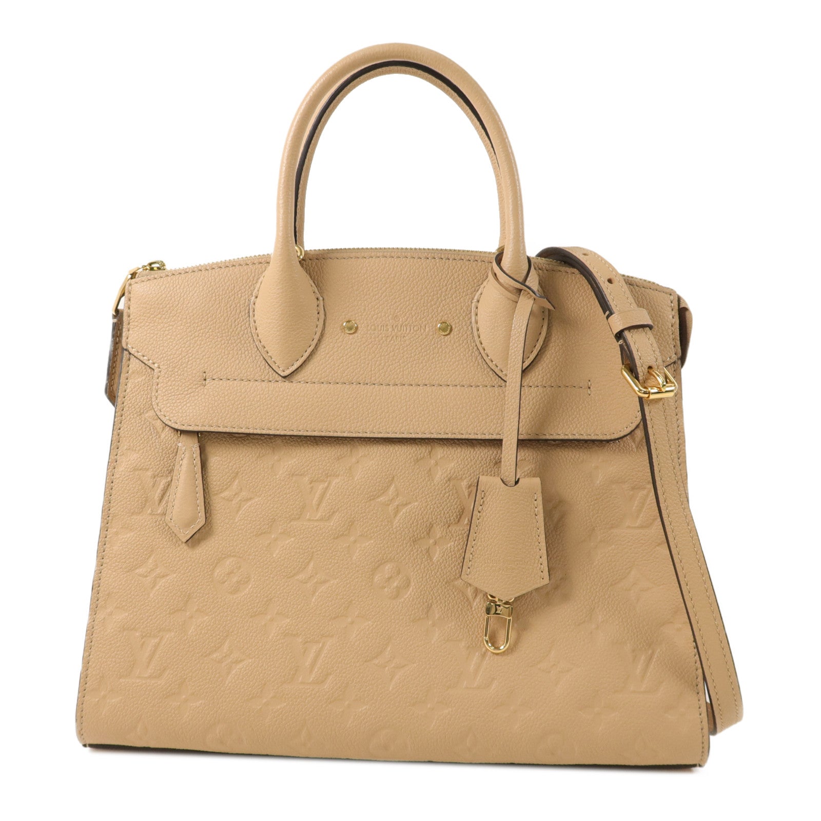 LOUIS VUITTON Monogram Empreinte Pont Neuf MM手挽肩背兩用袋