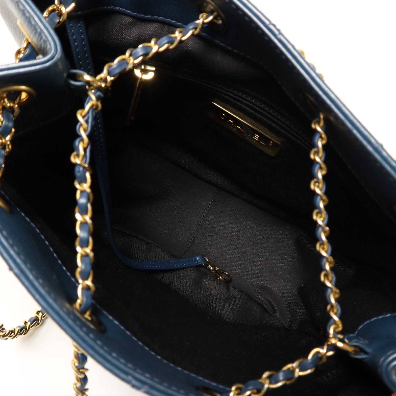CHANEL 牛皮皮革Chain Shoulder鏈帶肩背袋
