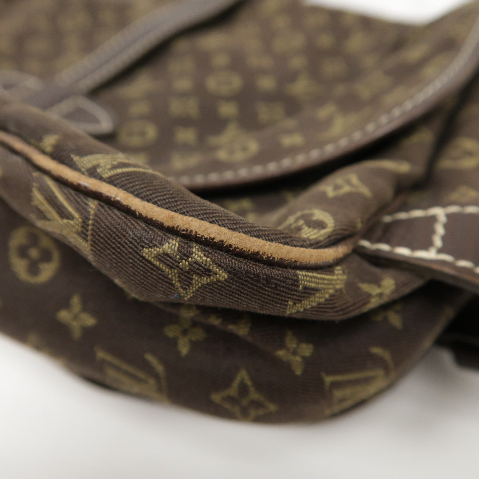 LOUIS VUITTON Monogram Mini Saumur 30金扣肩背袋棕色