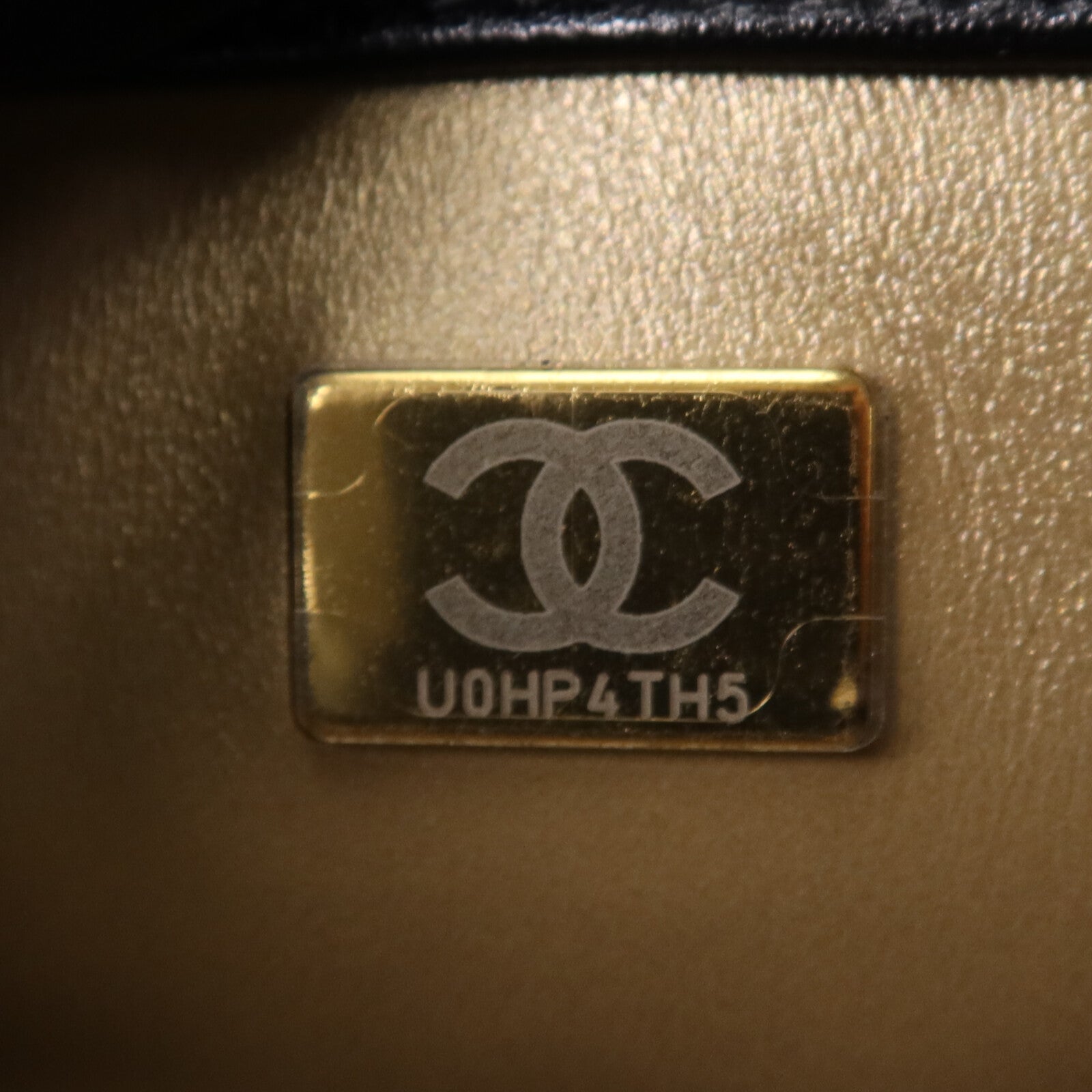 CHANEL 羊皮皮革Gold Ball金扣鏈帶手挽袋