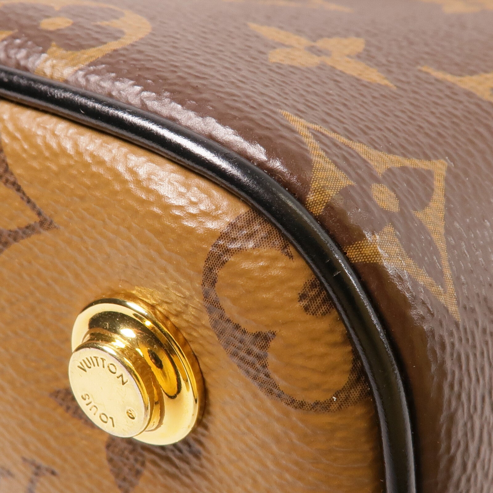 LOUIS VUITTON Monogram/Monogram Reverse Vanity PM手挽肩背兩用袋棕色