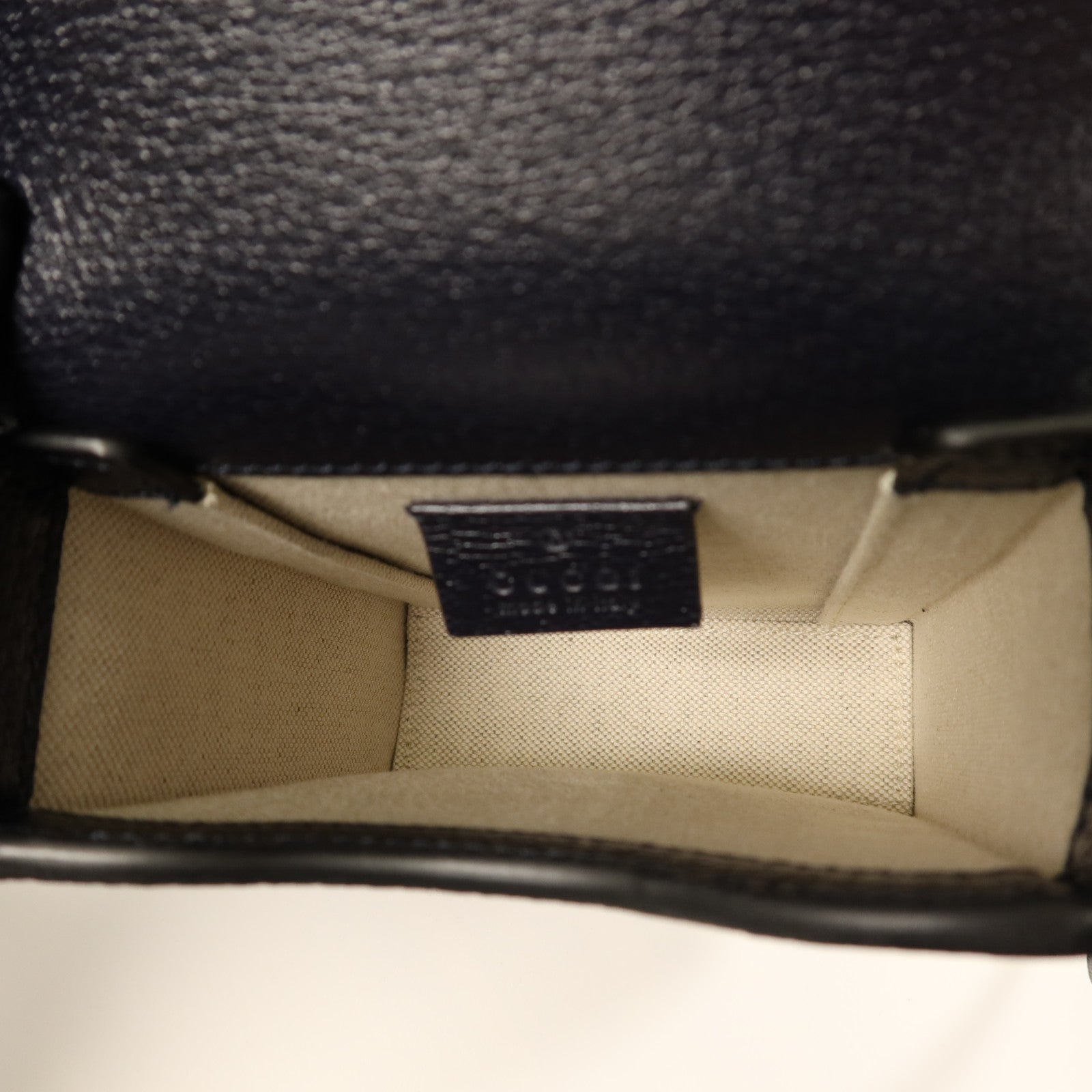 GUCCI 帆布1955 Horsebit銀扣肩背袋