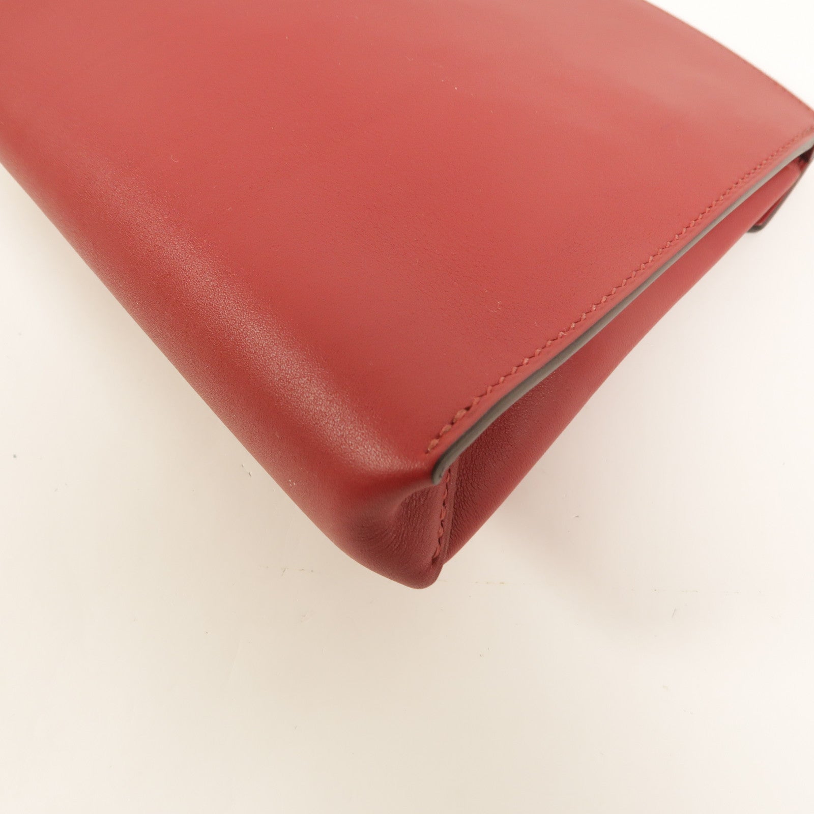 HERMES Swift/Tadelakt皮革Tutti Frutti Clutch手拿包RougeGrenat/RougeVif