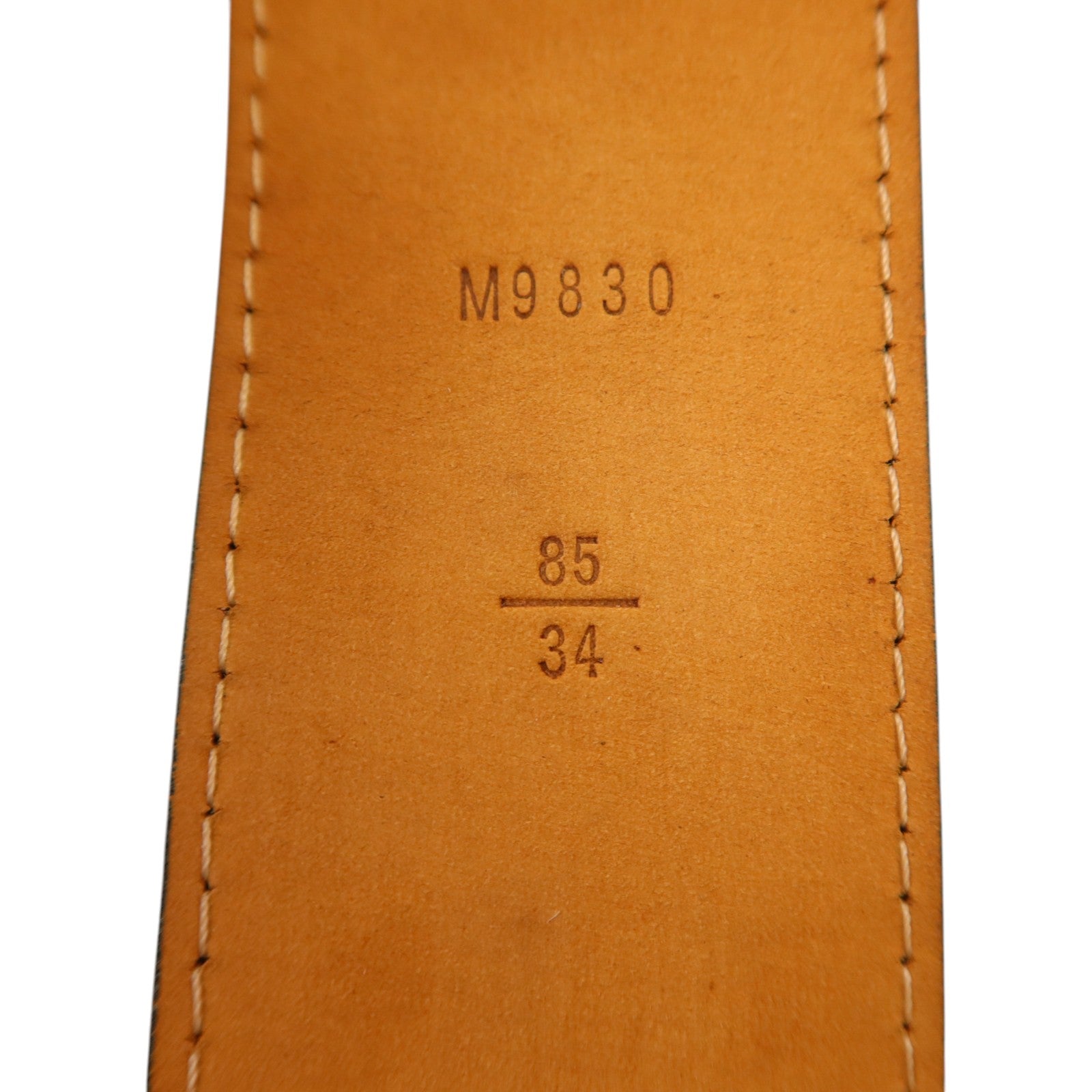 LOUIS VUITTON Epi Initials Belt 85cm銀扣皮帶