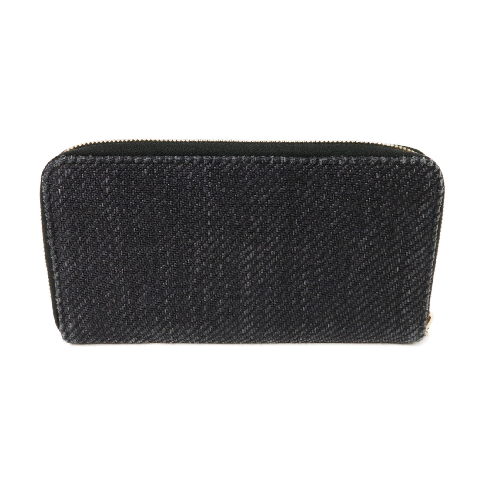 CHANEL 帆布Long Wallet金扣長錢包黑色
