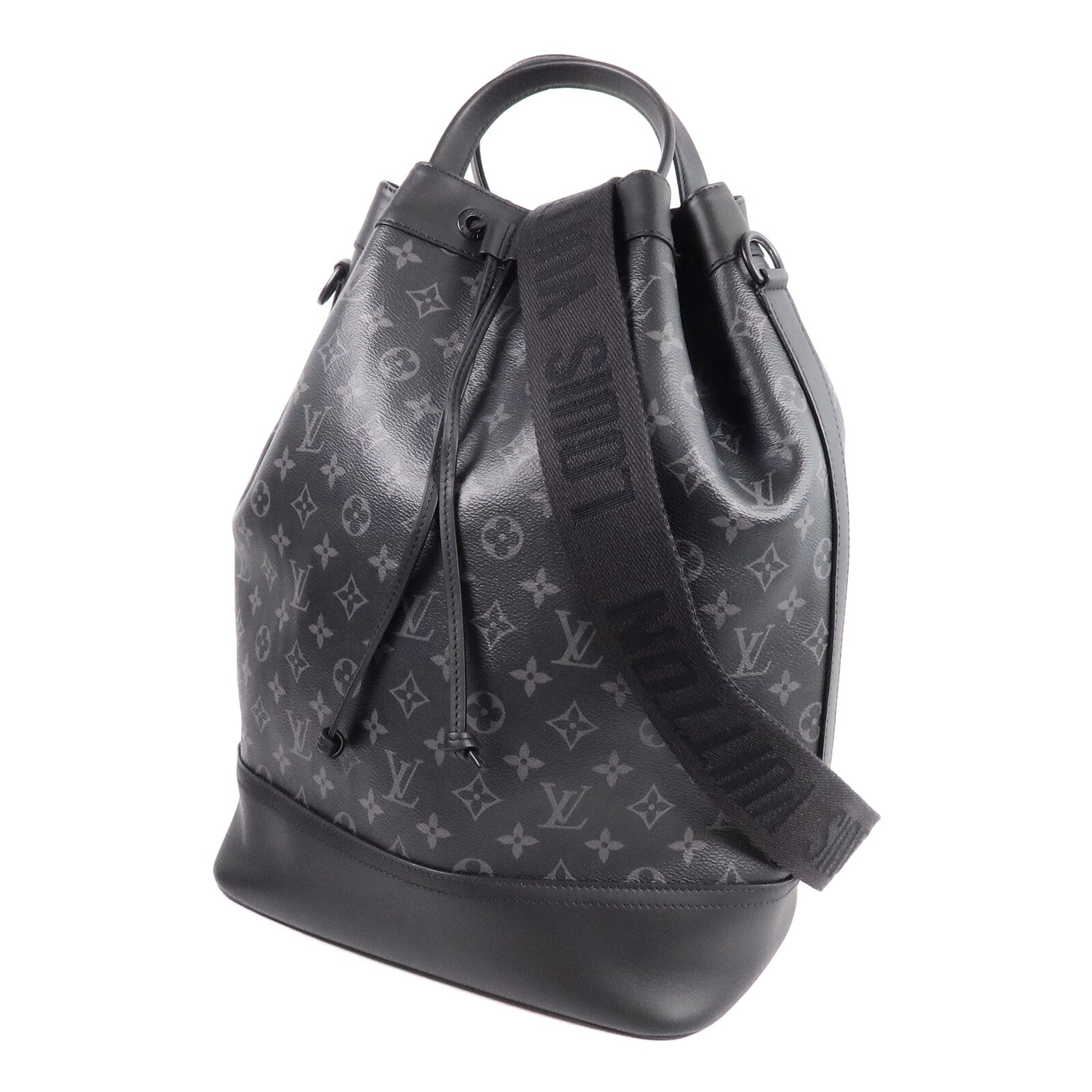 LOUIS VUITTON Monogram Eclipse Maxi Noe Sling手挽肩背兩用袋