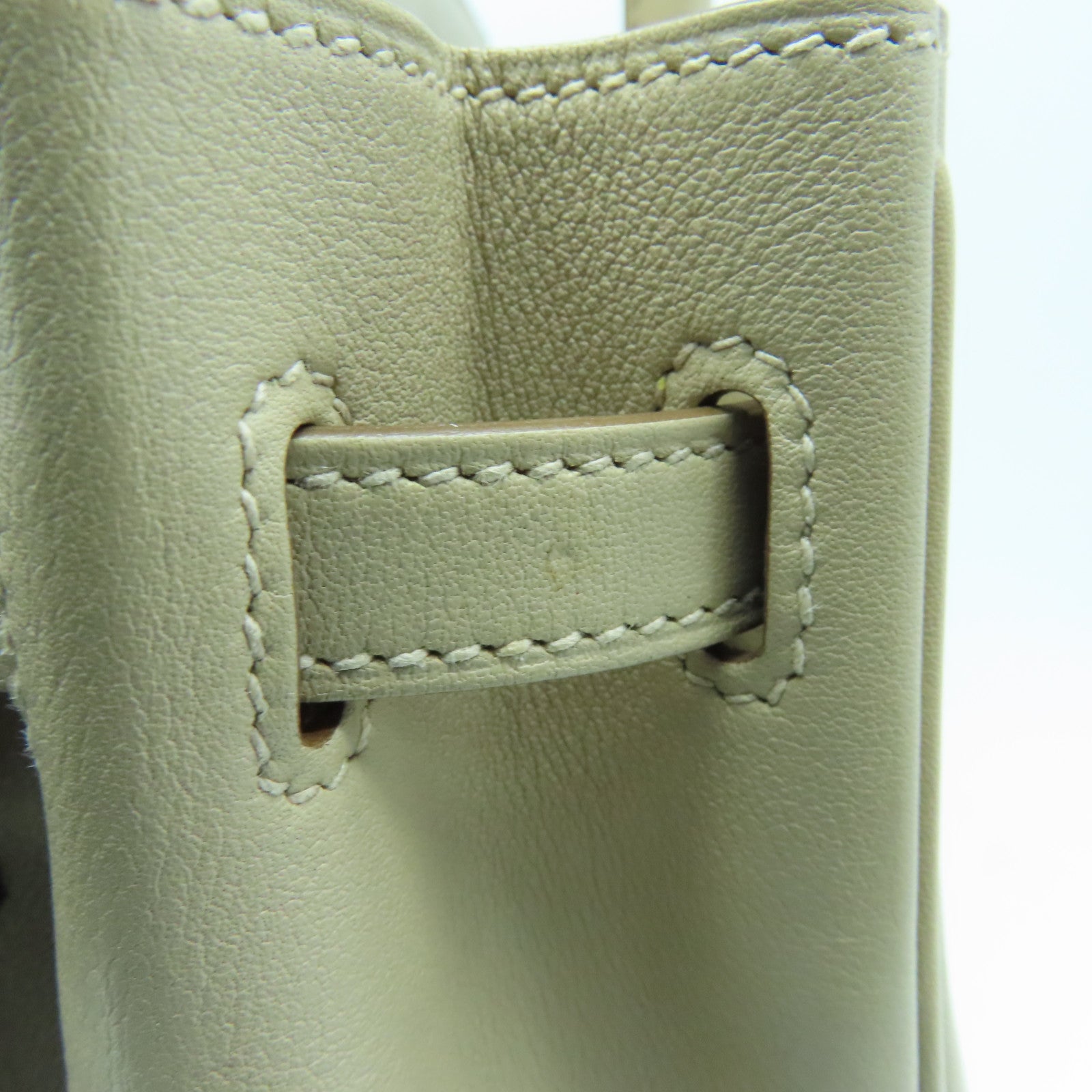 HERMES Swift皮革Birkin 25銀扣手挽袋Trench米色