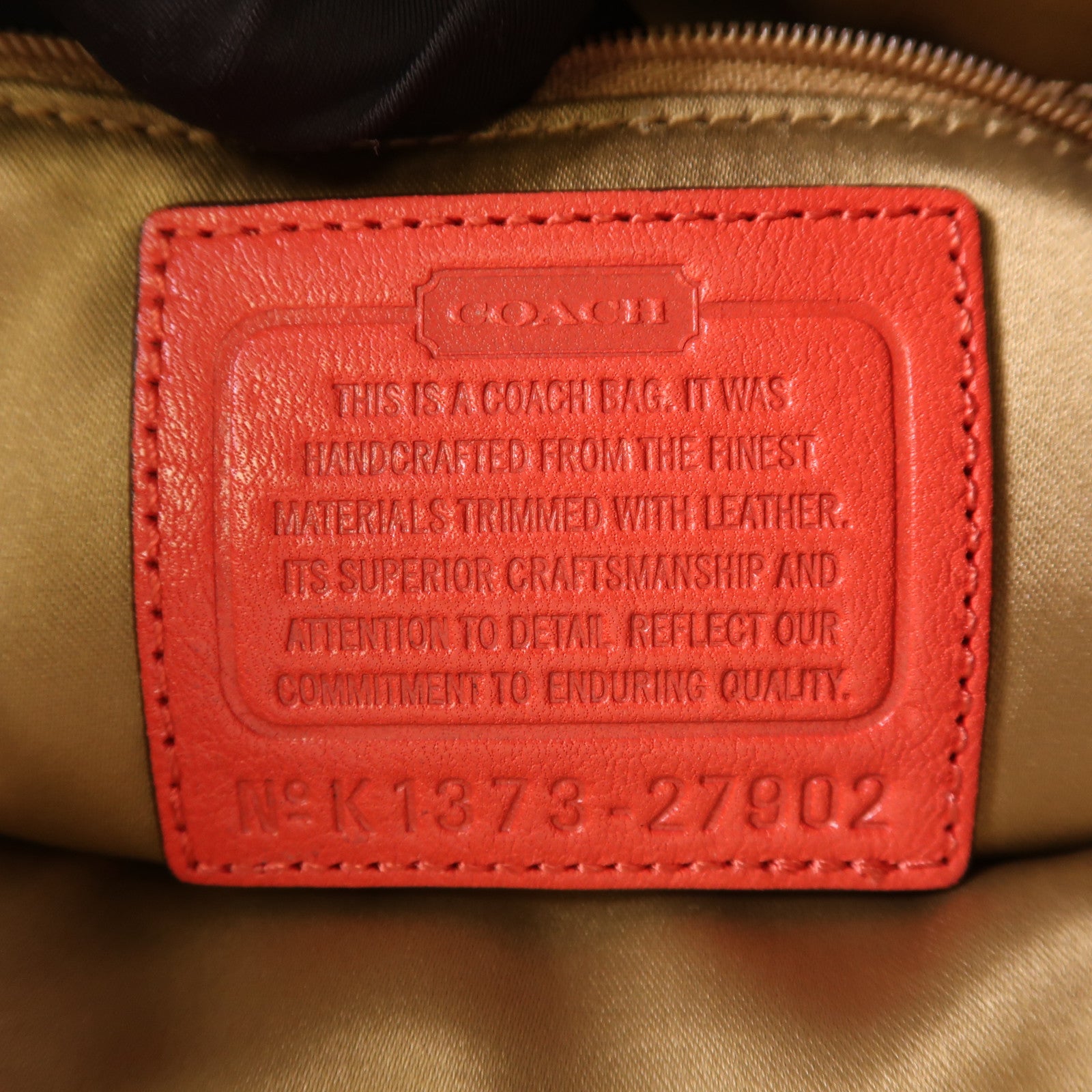 COACH 帆布/皮革Shoulder Bag金扣肩背袋