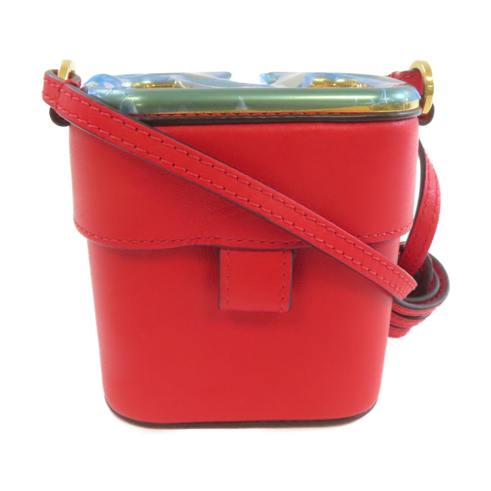 Valentino 【激減優惠】牛皮皮革Shoulder Bag肩背袋紅色