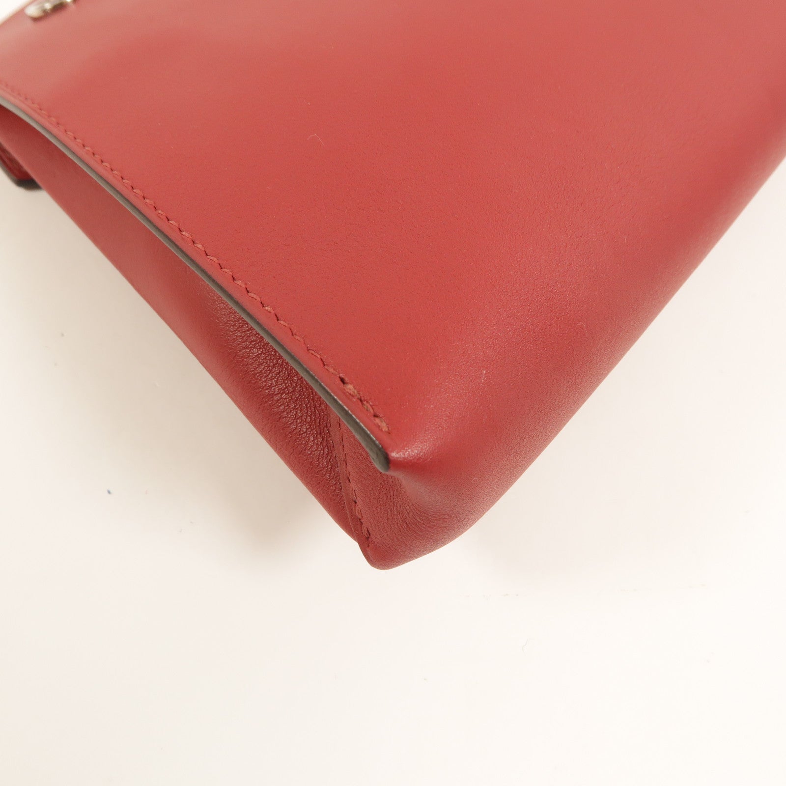 HERMES Swift/Tadelakt皮革Tutti Frutti Clutch手拿包RougeGrenat/RougeVif