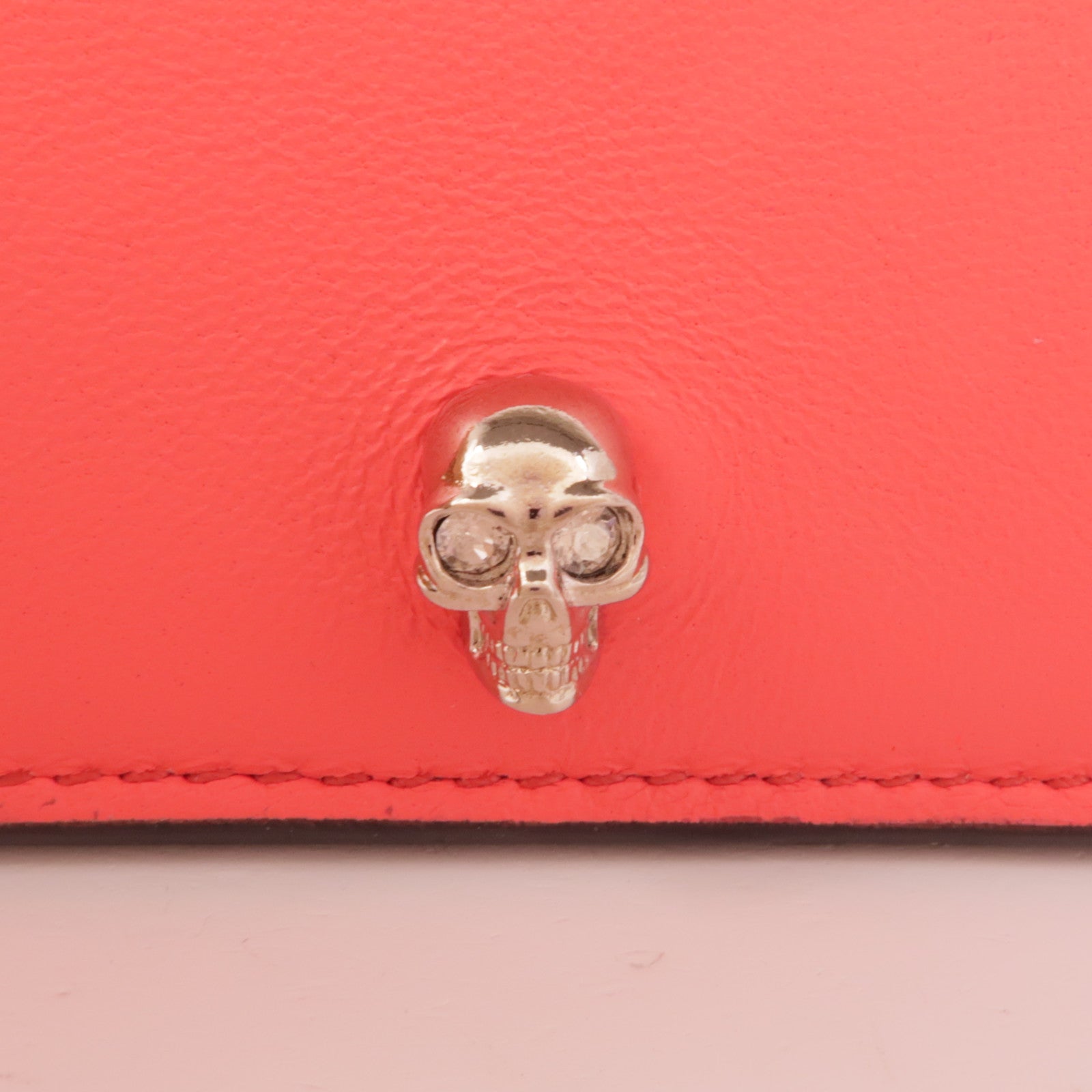 Alexander McQueen 羊皮皮革Card Case銀扣卡片套