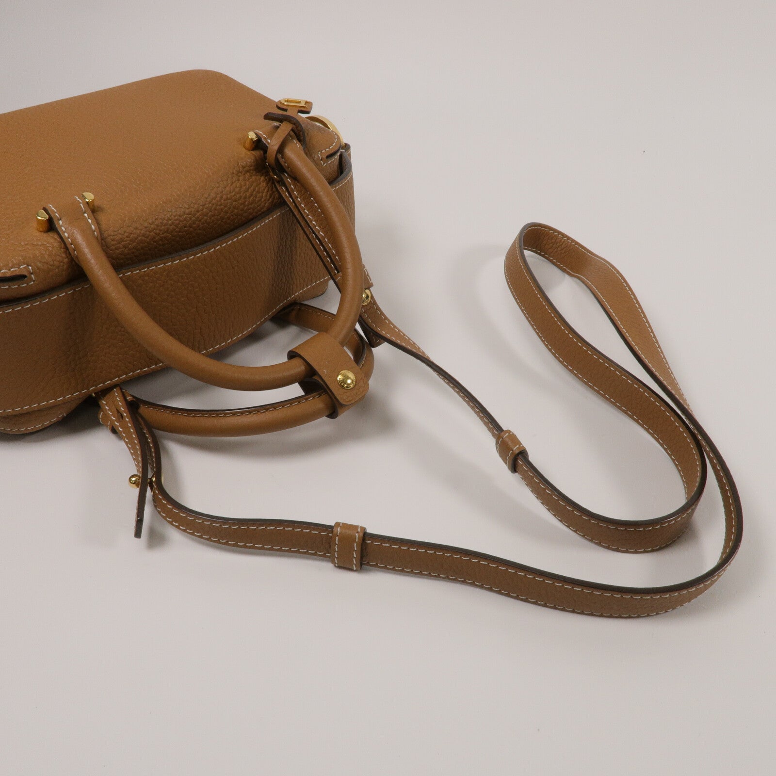 Delvaux 牛皮皮革Cool Box Mini手挽肩背兩用袋