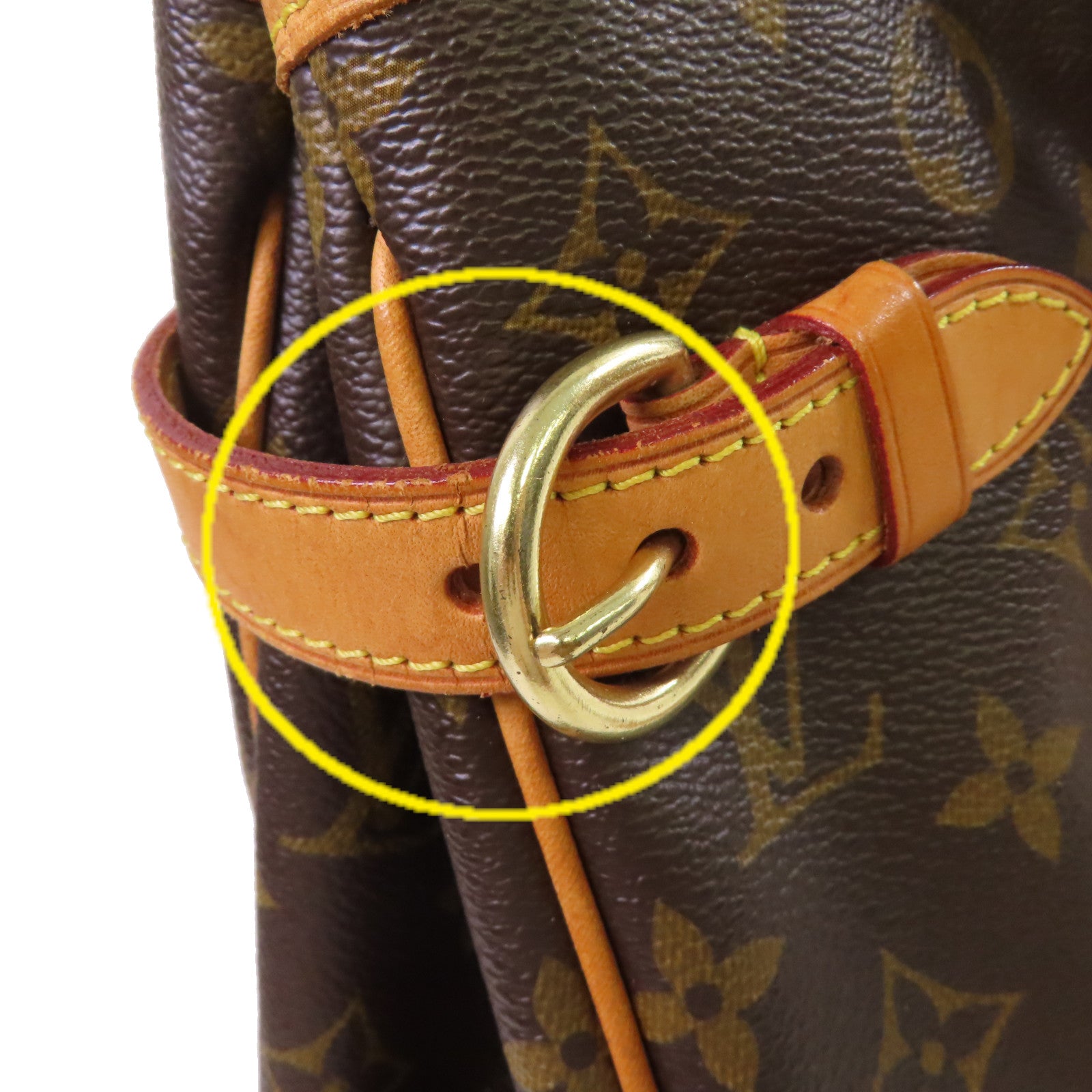 LOUIS VUITTON Monogram Batignolles Horizontal Shoulder Bag金扣肩背袋啡色