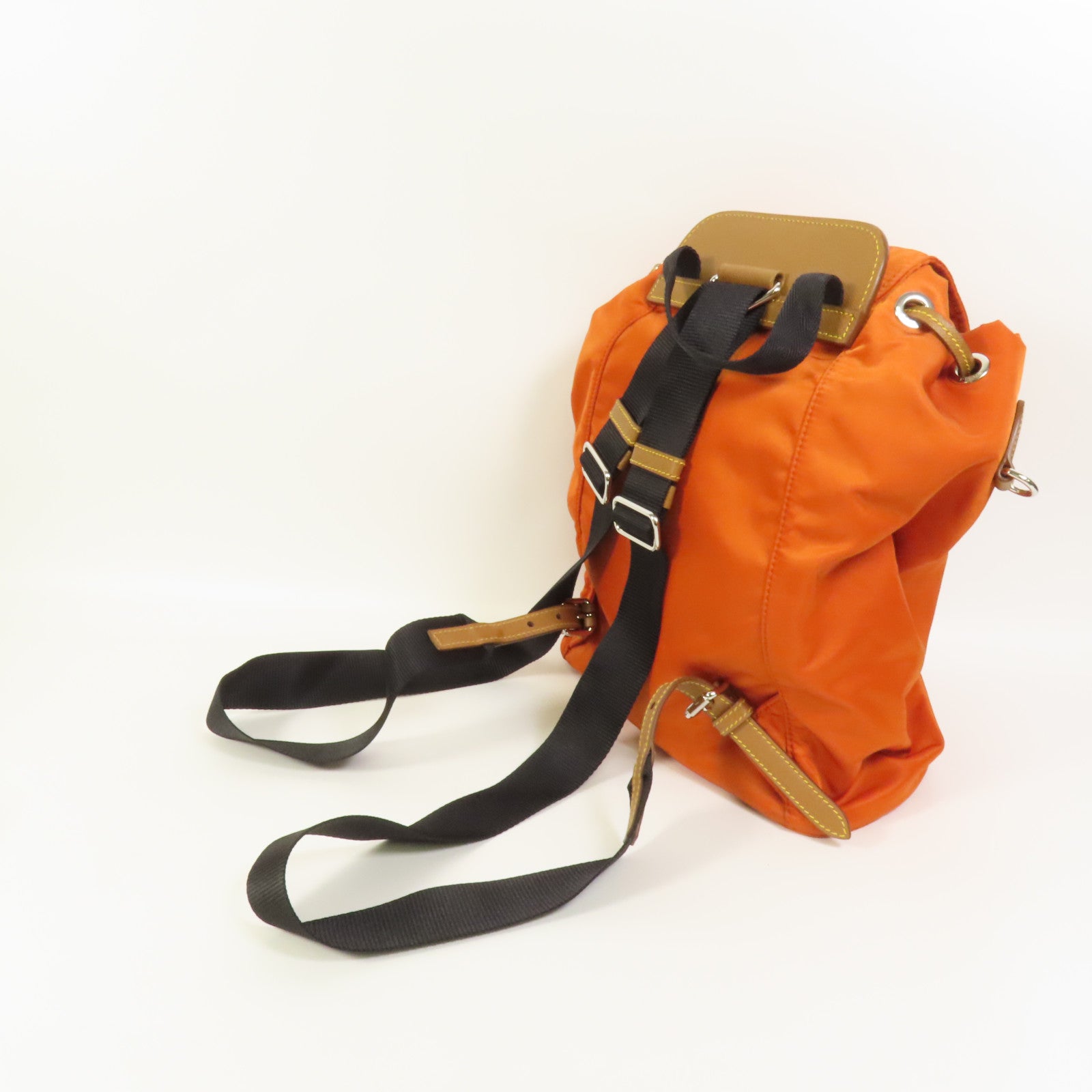 PRADA 尼龍Backpack銀扣背包