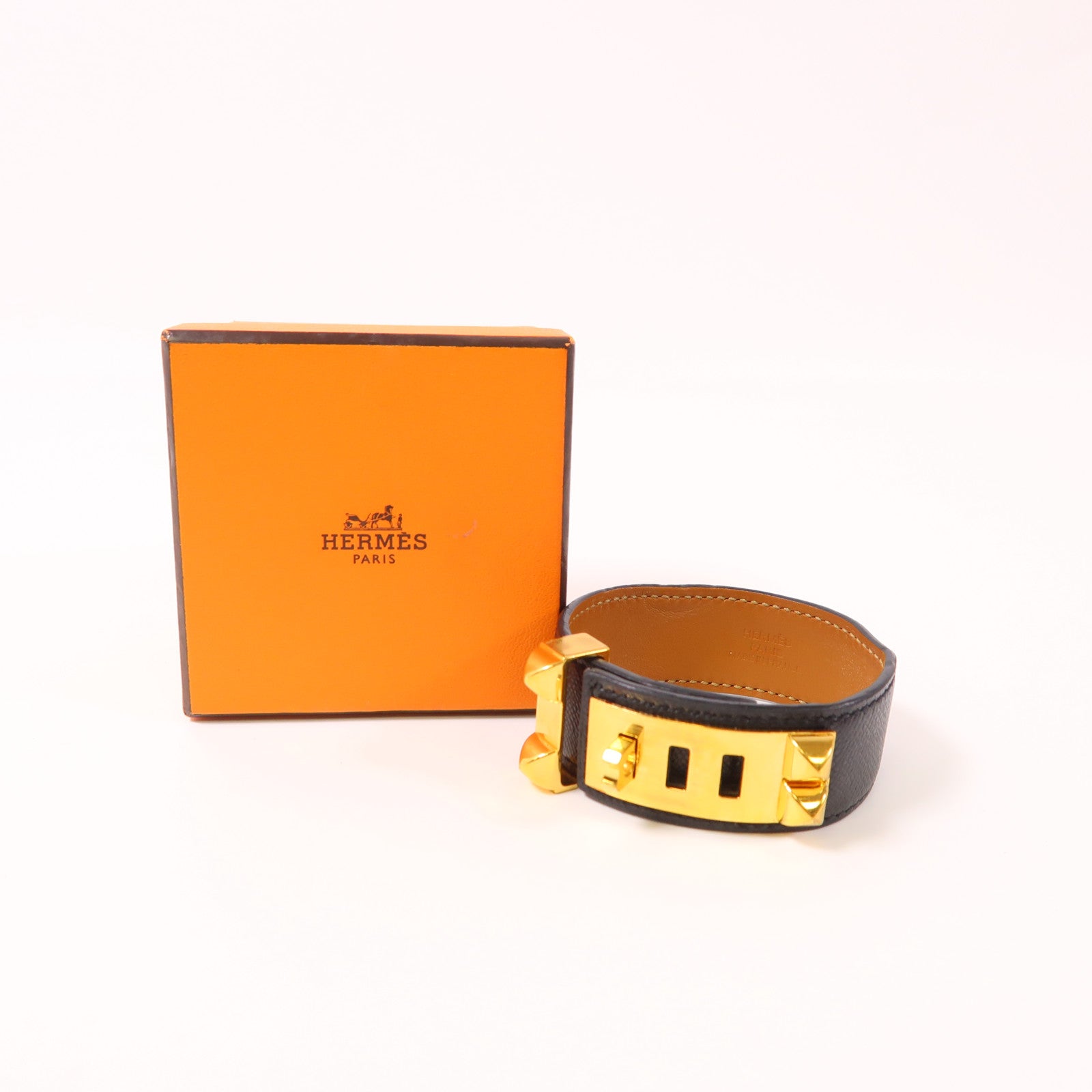 HERMES 【激減優惠】Epsom皮革CDC 24金扣手鐲