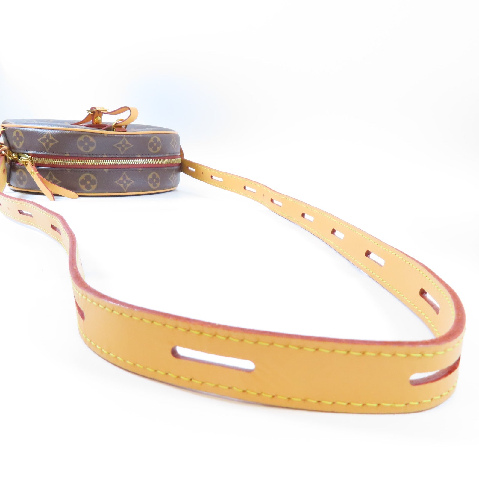 LOUIS VUITTON Monogram Boite Chapeau Souple MM金扣肩背袋啡色