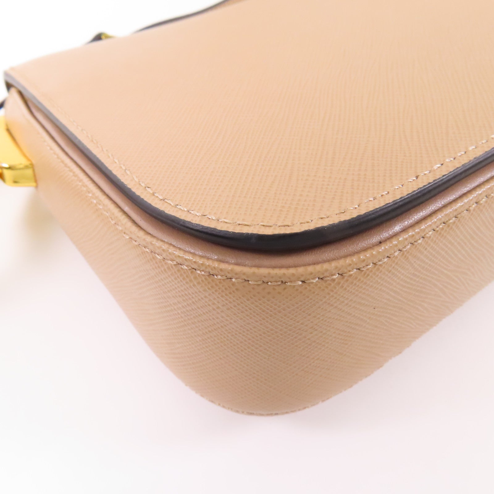 PRADA Saffiano皮革Shoulder Bag金扣肩背袋