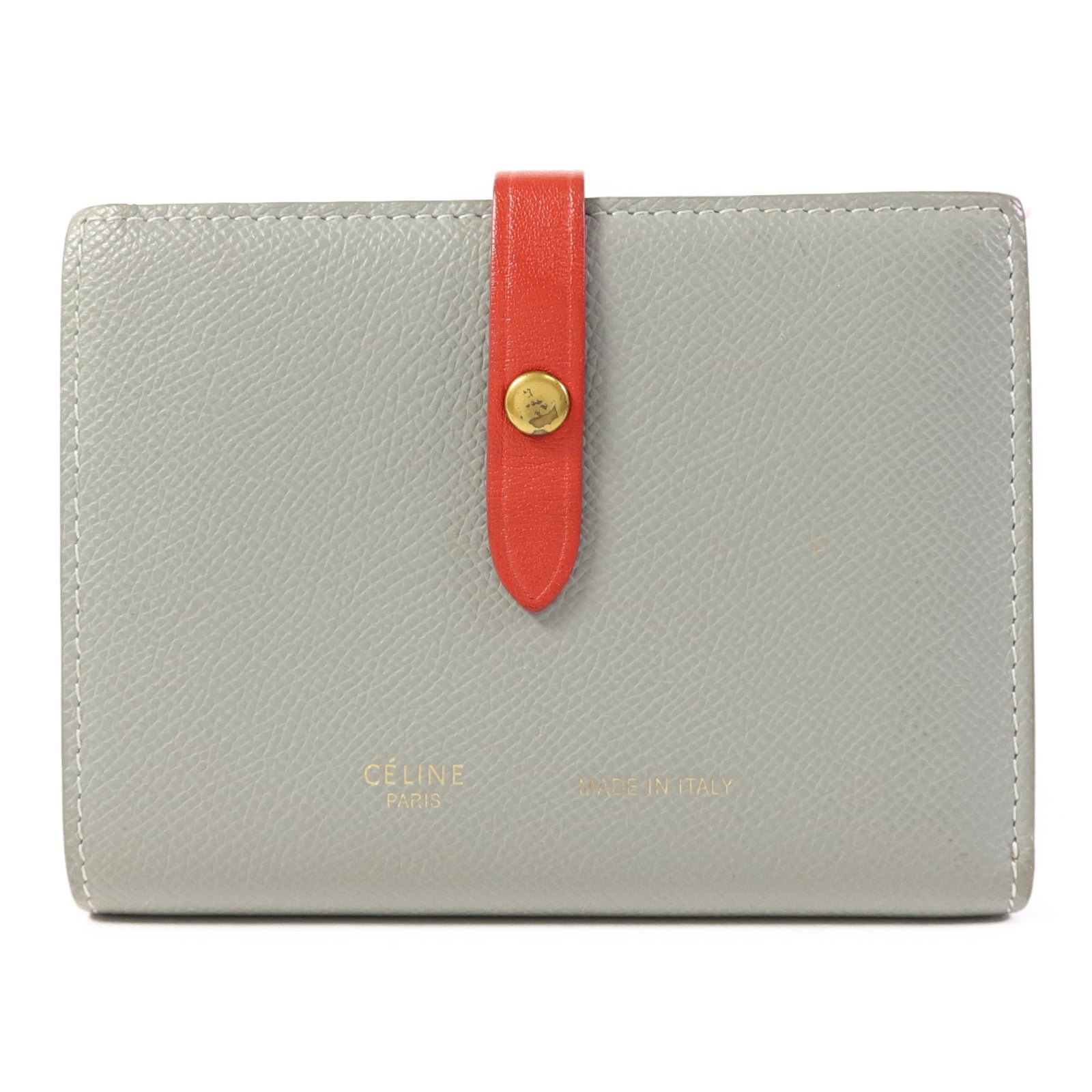 CELINE 牛皮皮革Wallet金扣錢包