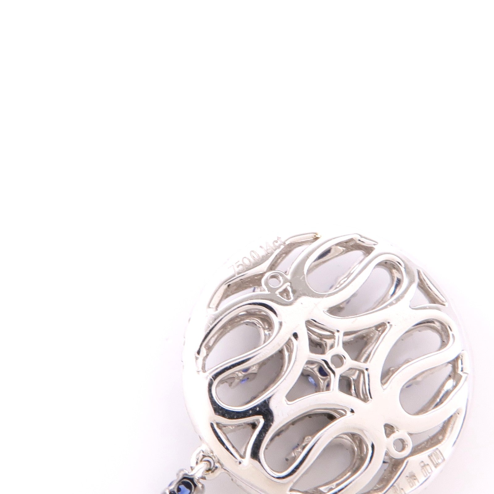 JEWELRY 18K白金Sapphire/Diamond Necklace藍寶石/鑽石項鍊