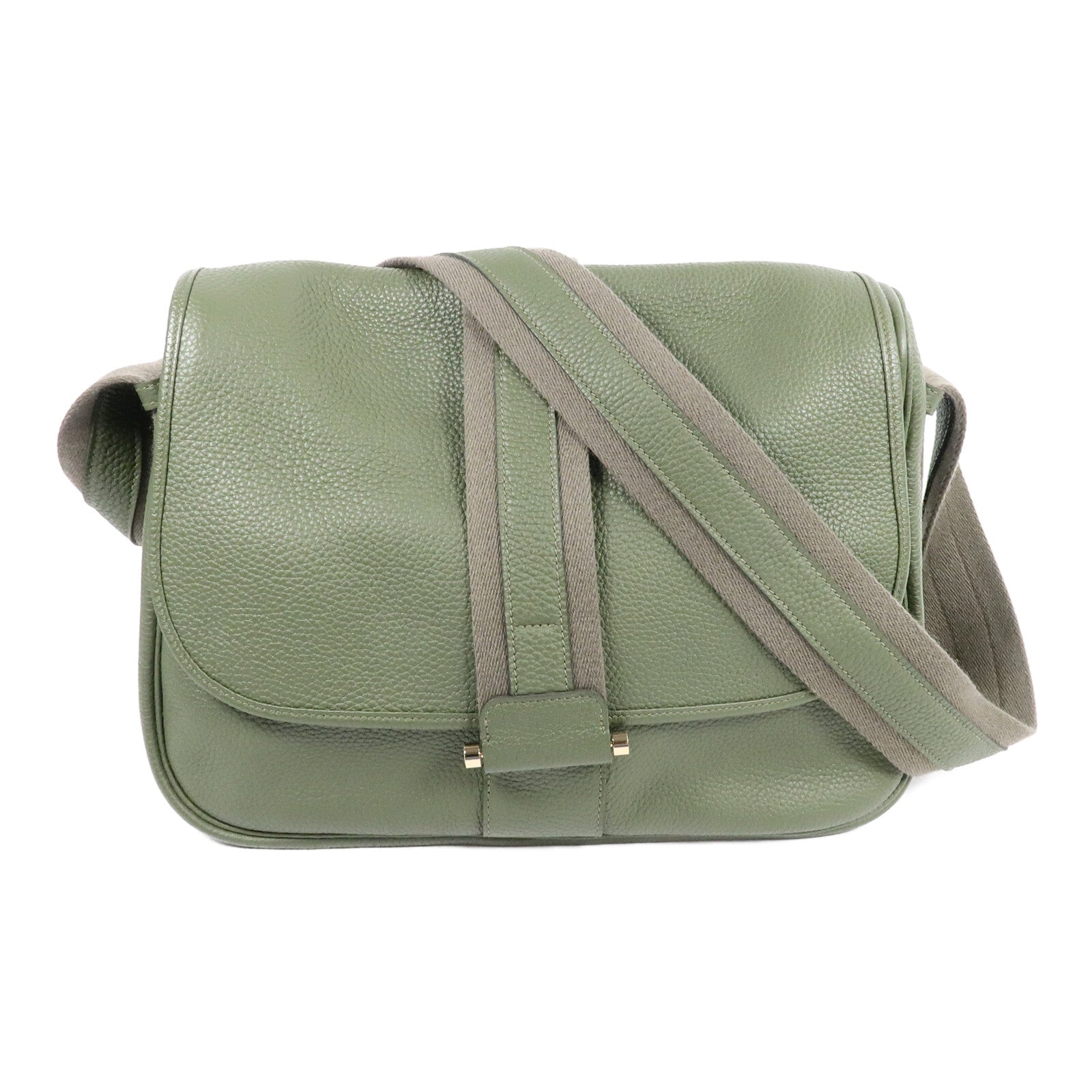 HERMES Clemence皮革Bourlingue Messenger Bag肩背袋