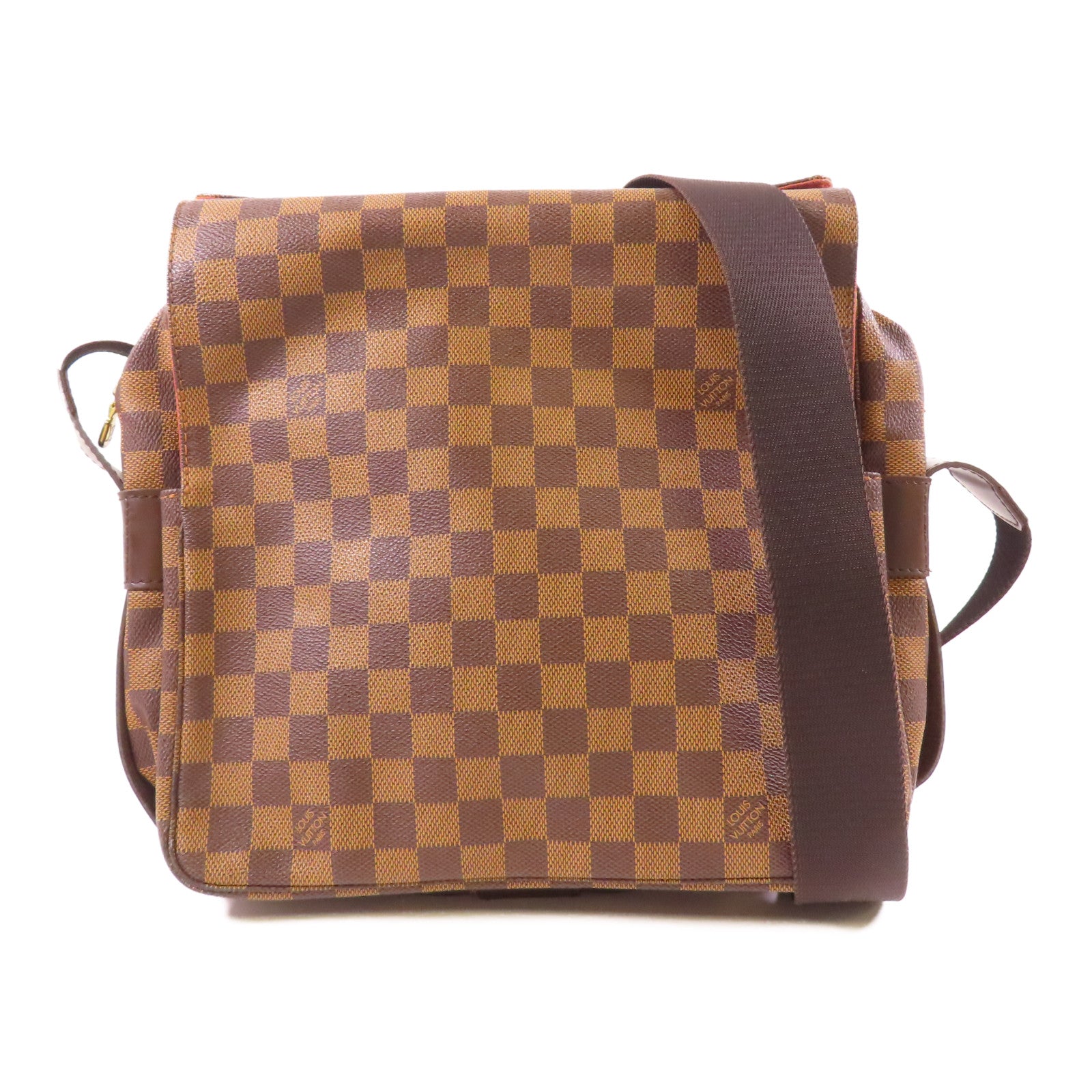 LOUIS VUITTON LV GHW Naviglio Shoulder Messenger Bag N45255 Damier Brown