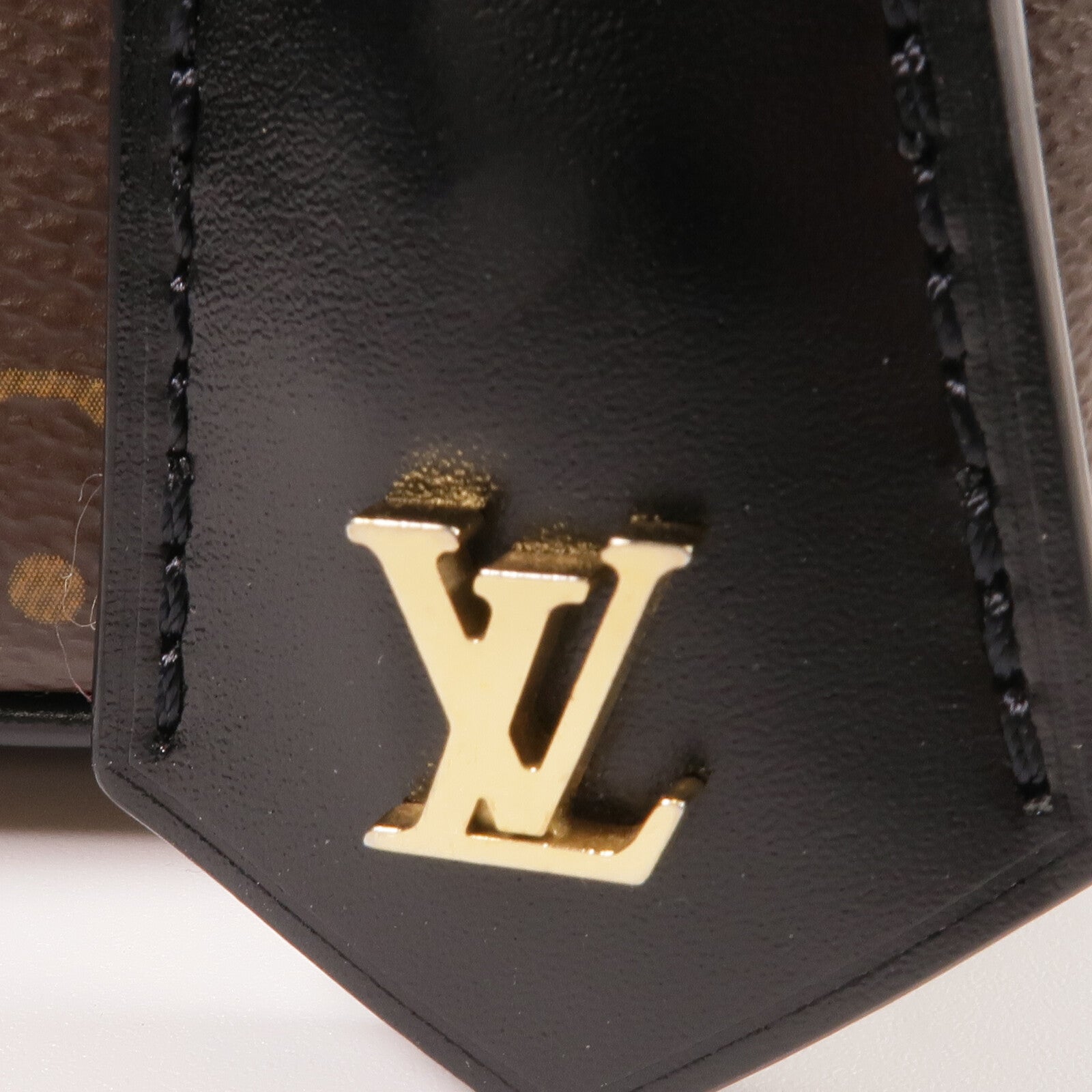 LOUIS VUITTON Monogram/Monogram Reverse Vanity PM手挽肩背兩用袋棕色