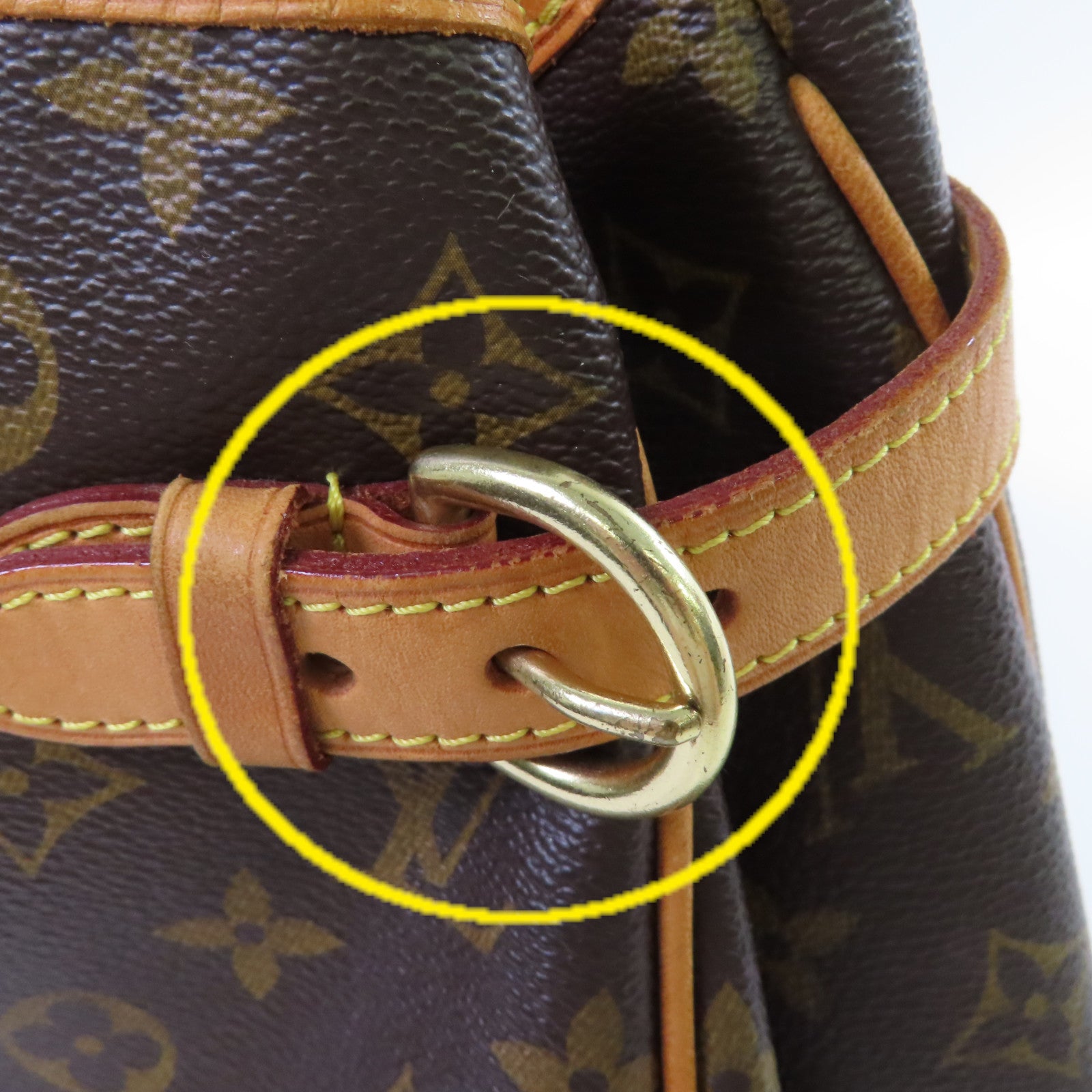 LOUIS VUITTON Monogram Batignolles Horizontal Shoulder Bag金扣肩背袋啡色