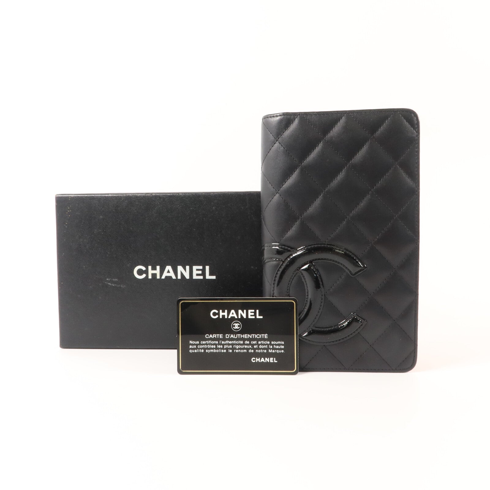 CHANEL 牛皮皮革Cambon Long Wallet長錢包