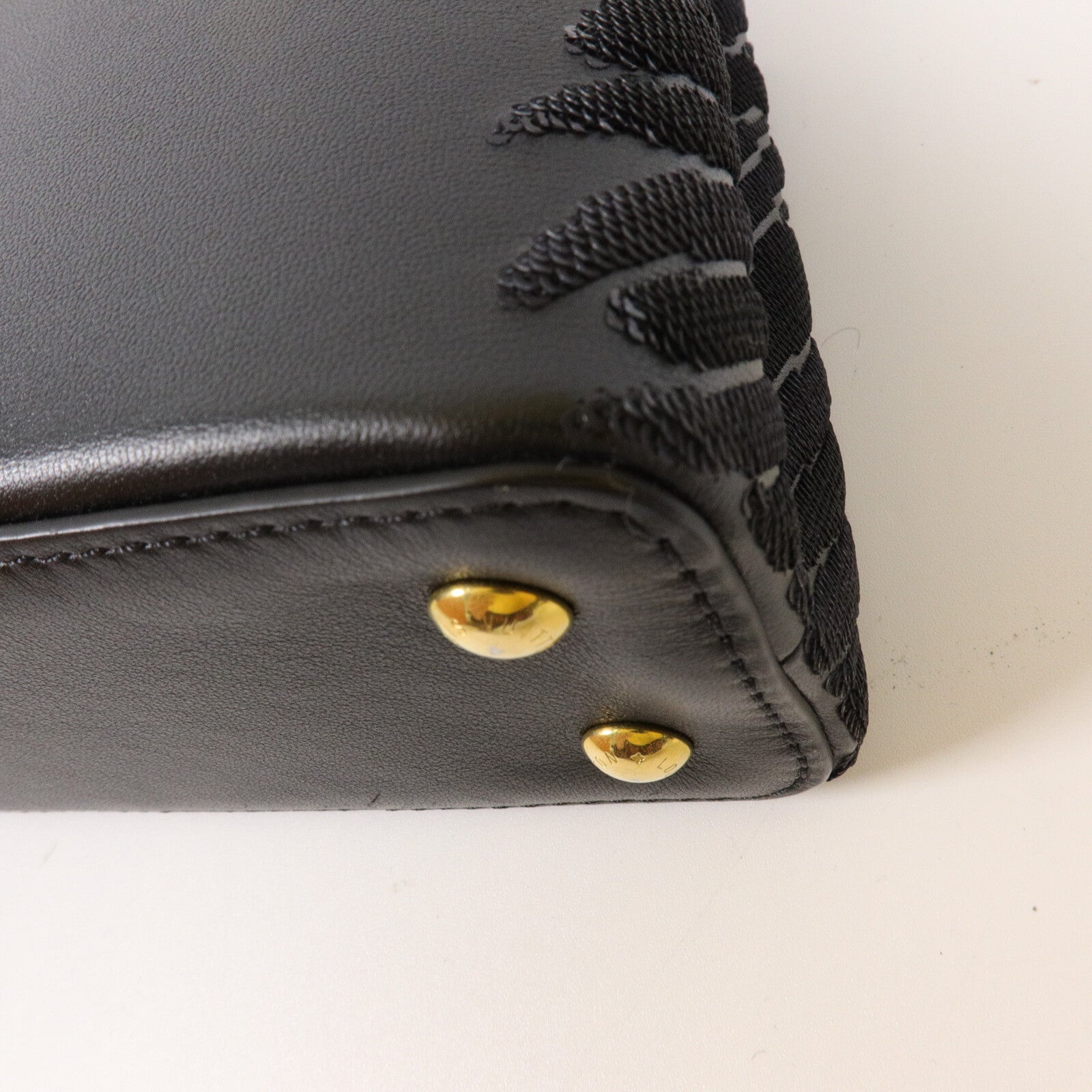 LOUIS VUITTON 牛皮皮革/Sequins Mini Capucines手挽肩背兩用袋