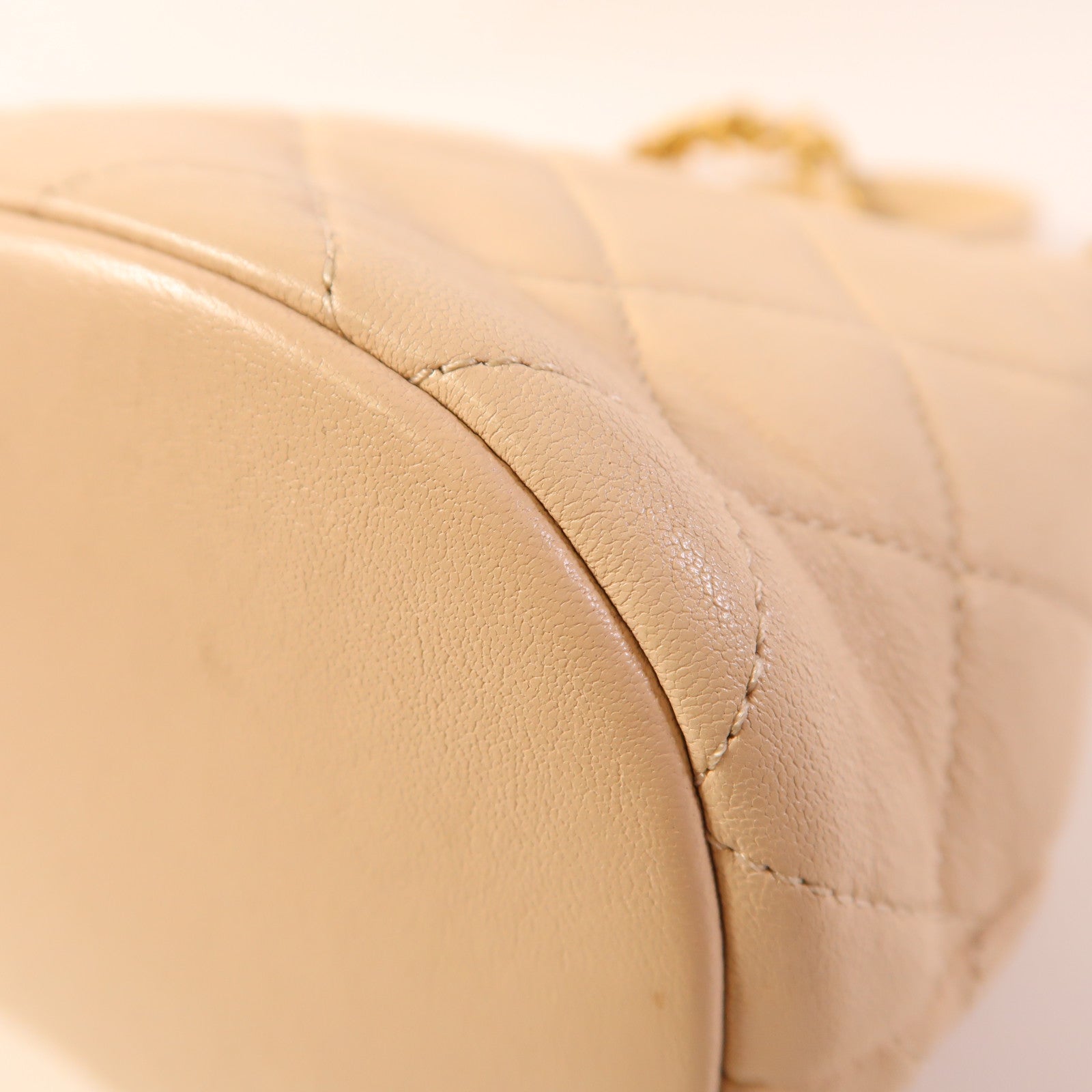 CHANEL 羊皮皮革Chain Shoulder金扣鏈帶肩背袋