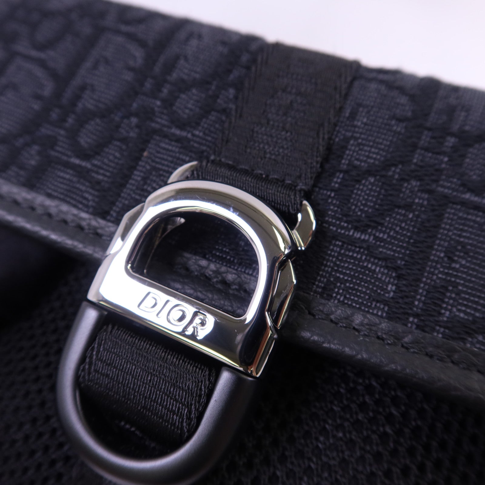 Dior 【激減優惠】帆布Mini Dior 8銀扣肩背袋