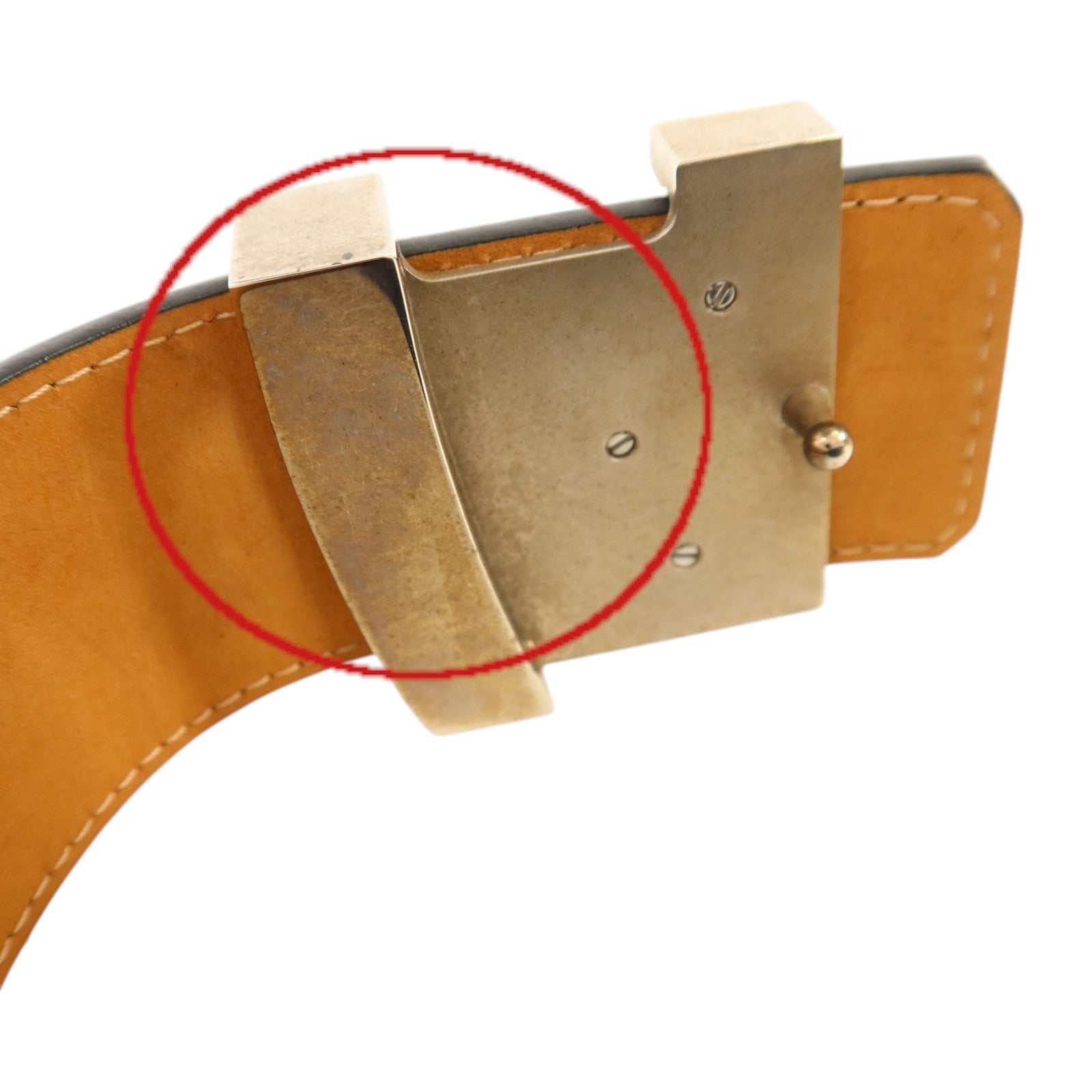 LOUIS VUITTON Epi Initials Belt 85cm銀扣皮帶