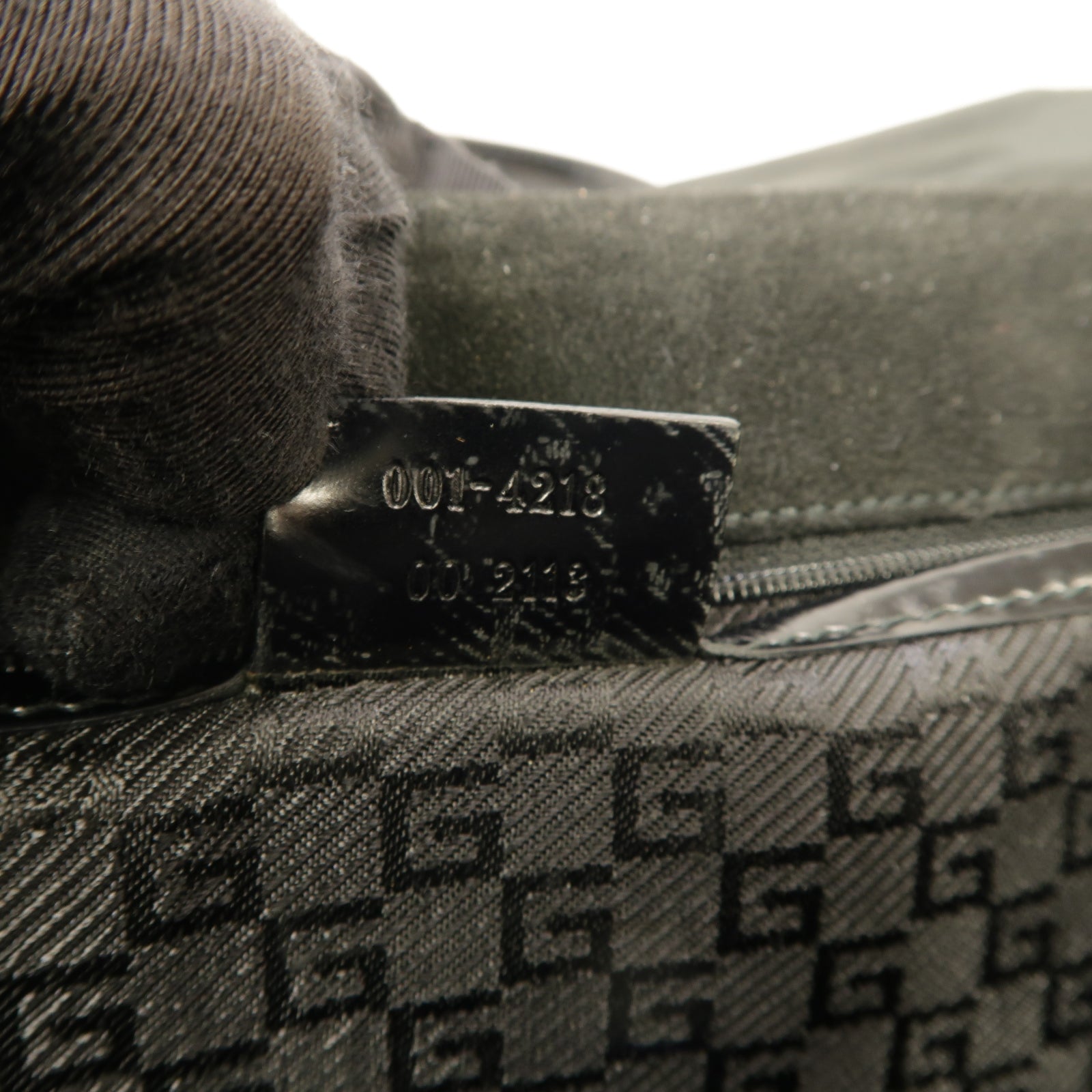 GUCCI 帆布Shoulder Bag金扣肩背袋黑色
