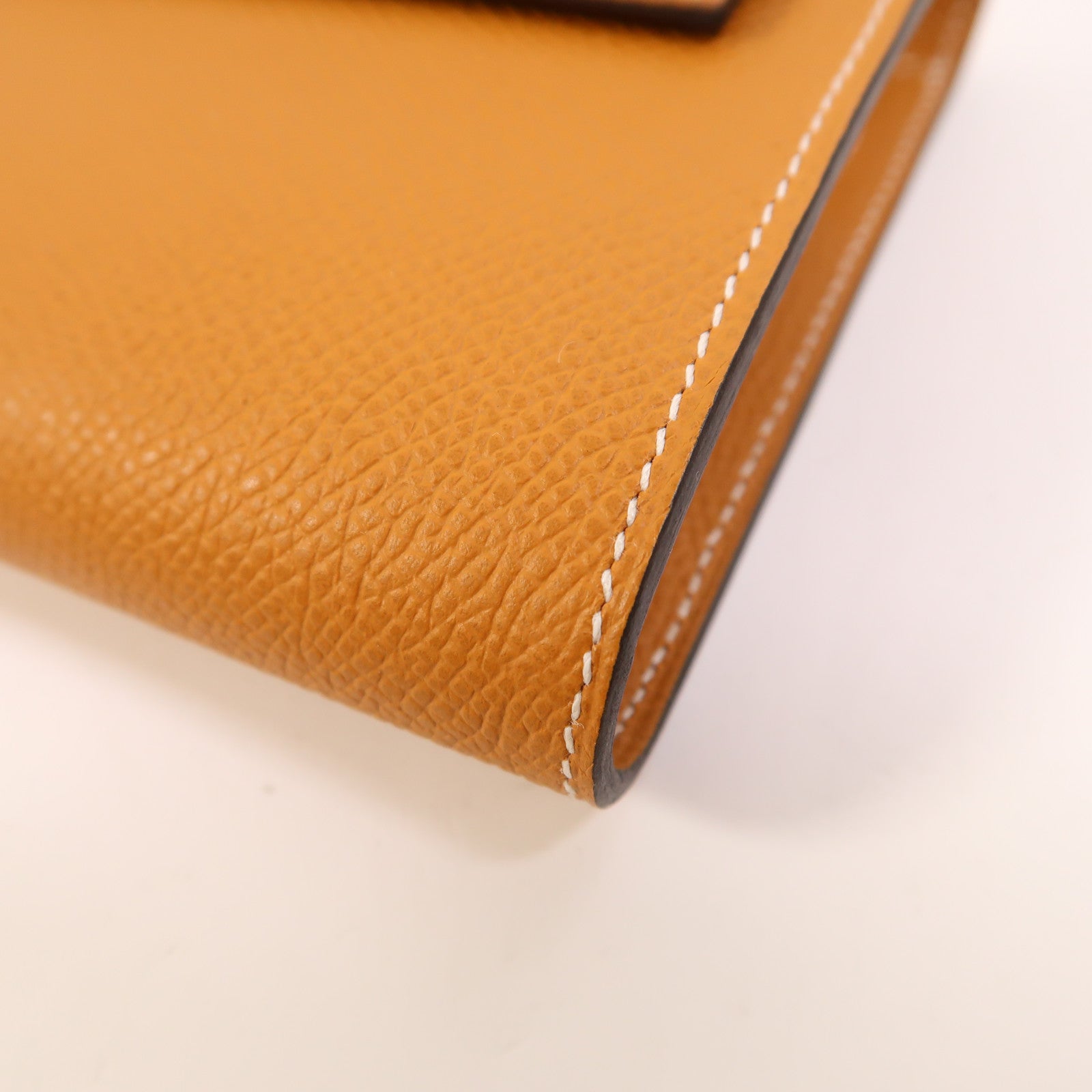 HERMES Epsom皮革Kelly To Go銀扣肩背袋Gold