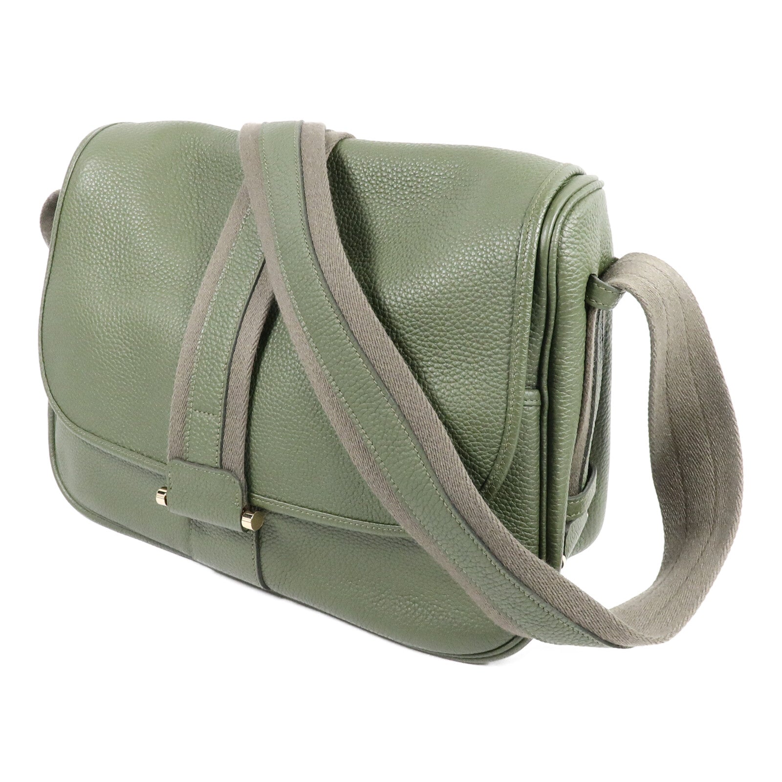 HERMES Clemence皮革Bourlingue Messenger Bag肩背袋