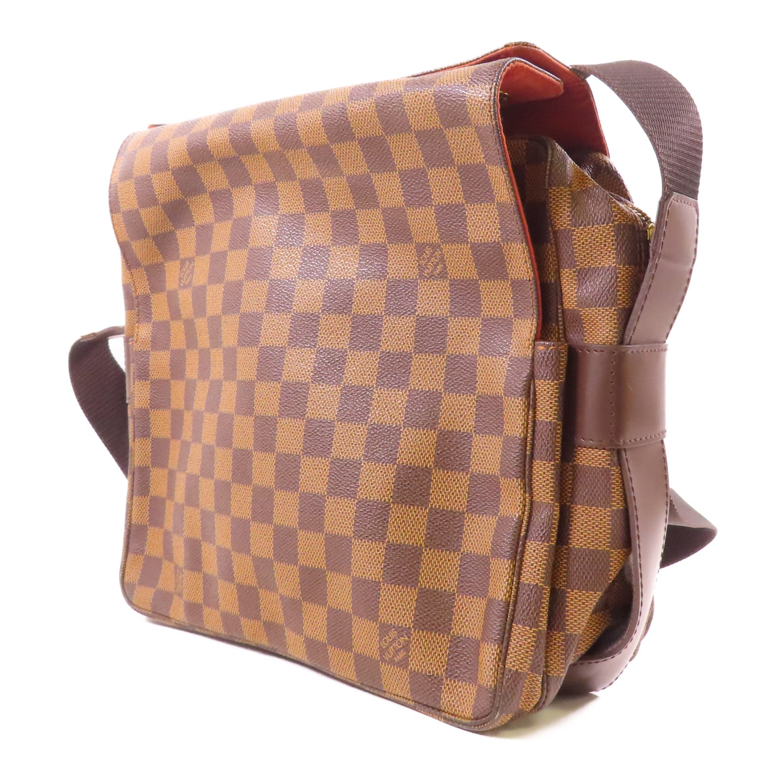 LOUIS VUITTON LV GHW Naviglio Shoulder Messenger Bag N45255 Damier Brown