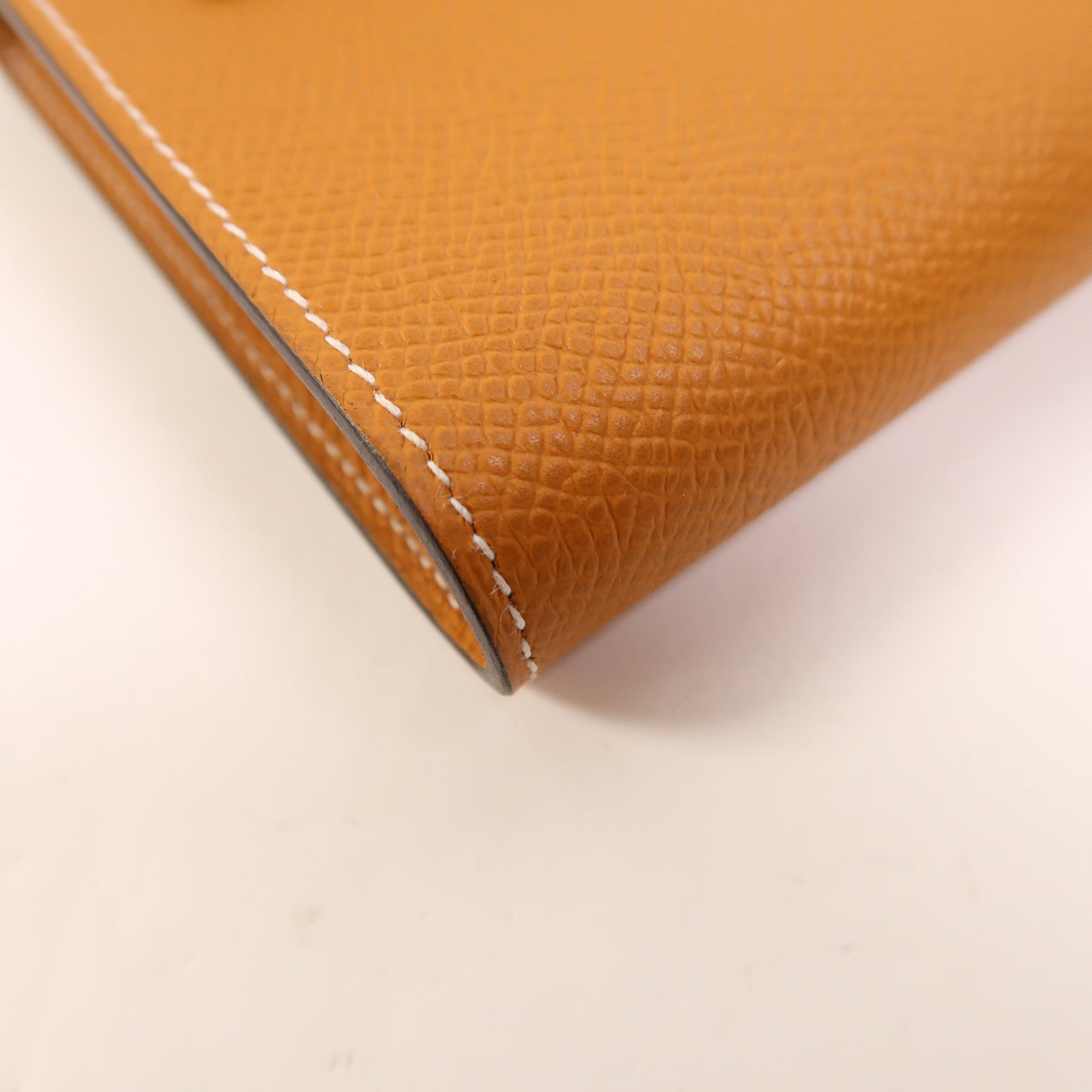 HERMES Epsom皮革Kelly To Go銀扣肩背袋Gold